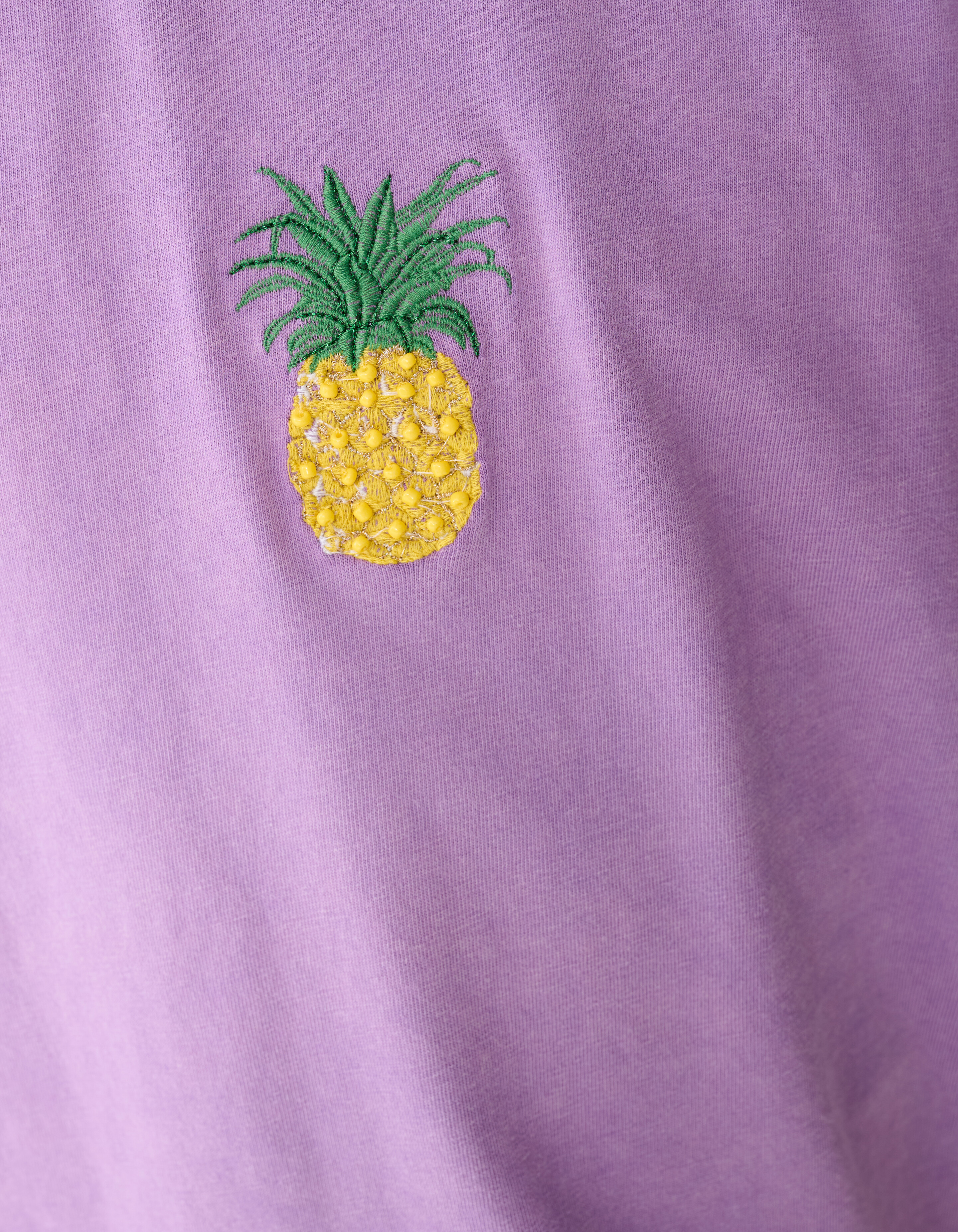 Washed Pineapple Artwork T-shirt Paars SHOEBY GIRLS