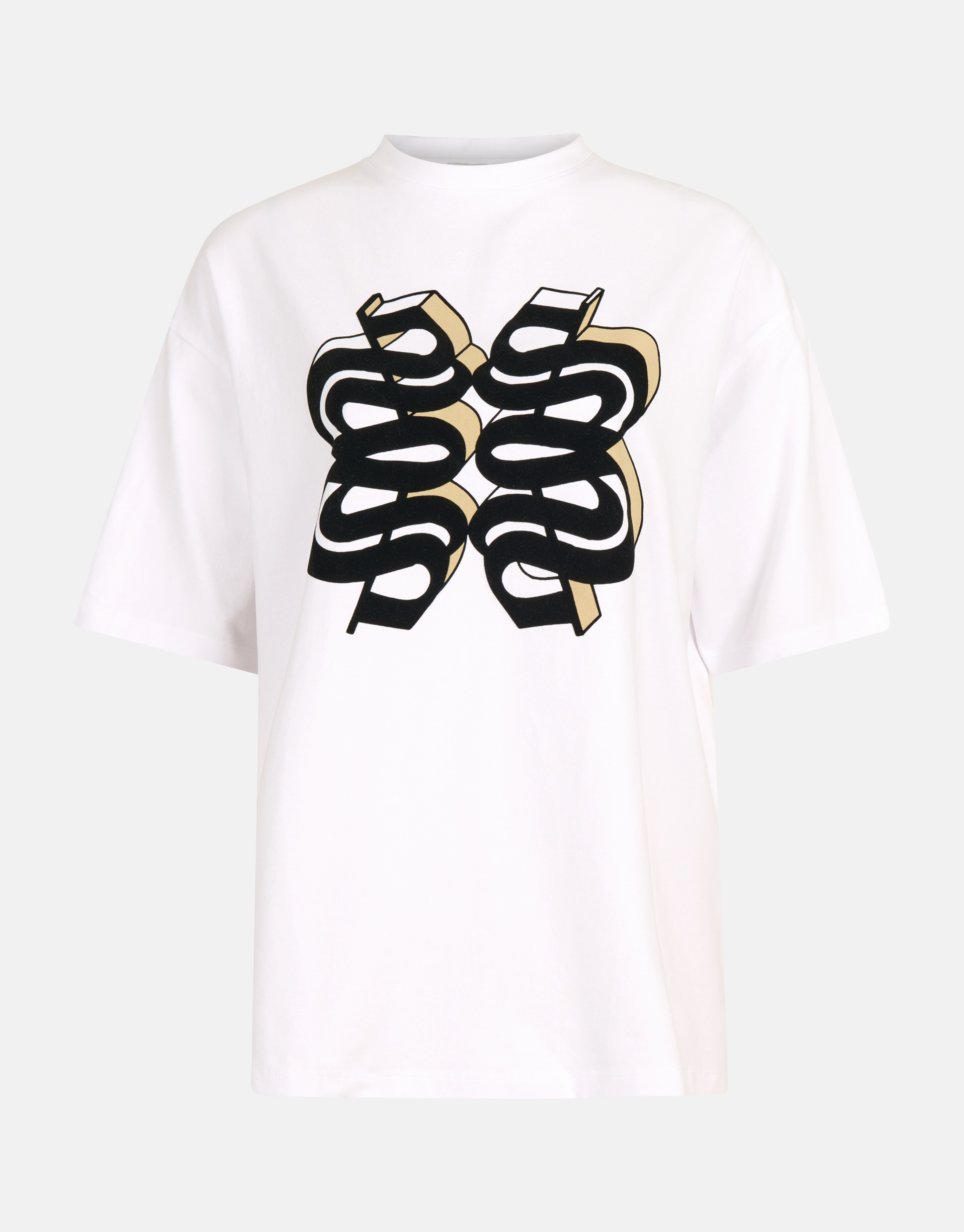 Velvet Artwork T-shirt Wit SHOEBY WOMEN