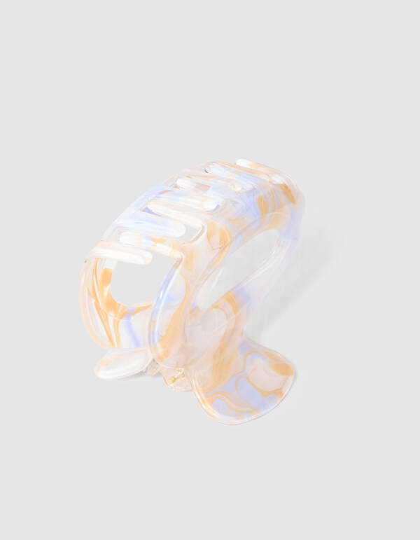 Bulky Haarklem Oranje/Blauw SHOEBY ACCESSOIRES