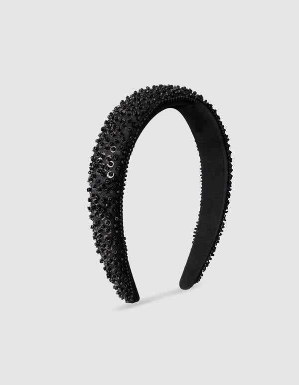 Beaded Haarband Zwart SHOEBY ACCESSOIRES