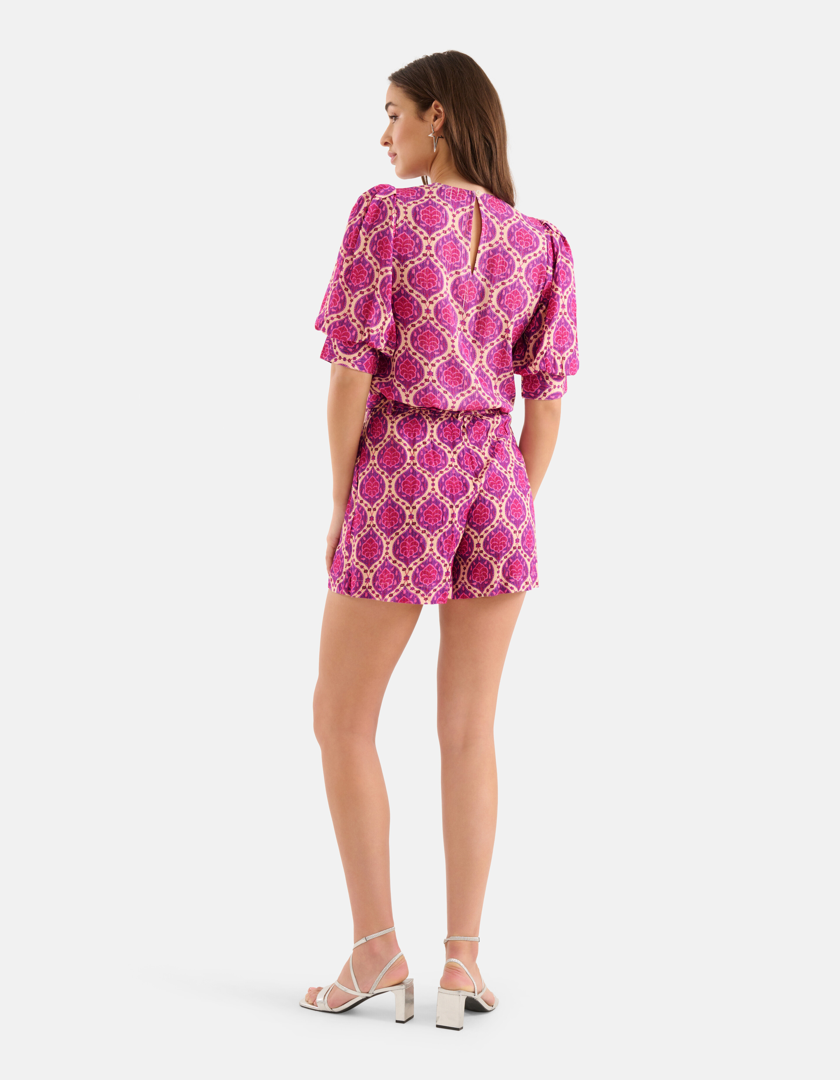 Grafische Lurex Top Paars SHOEBY WOMEN