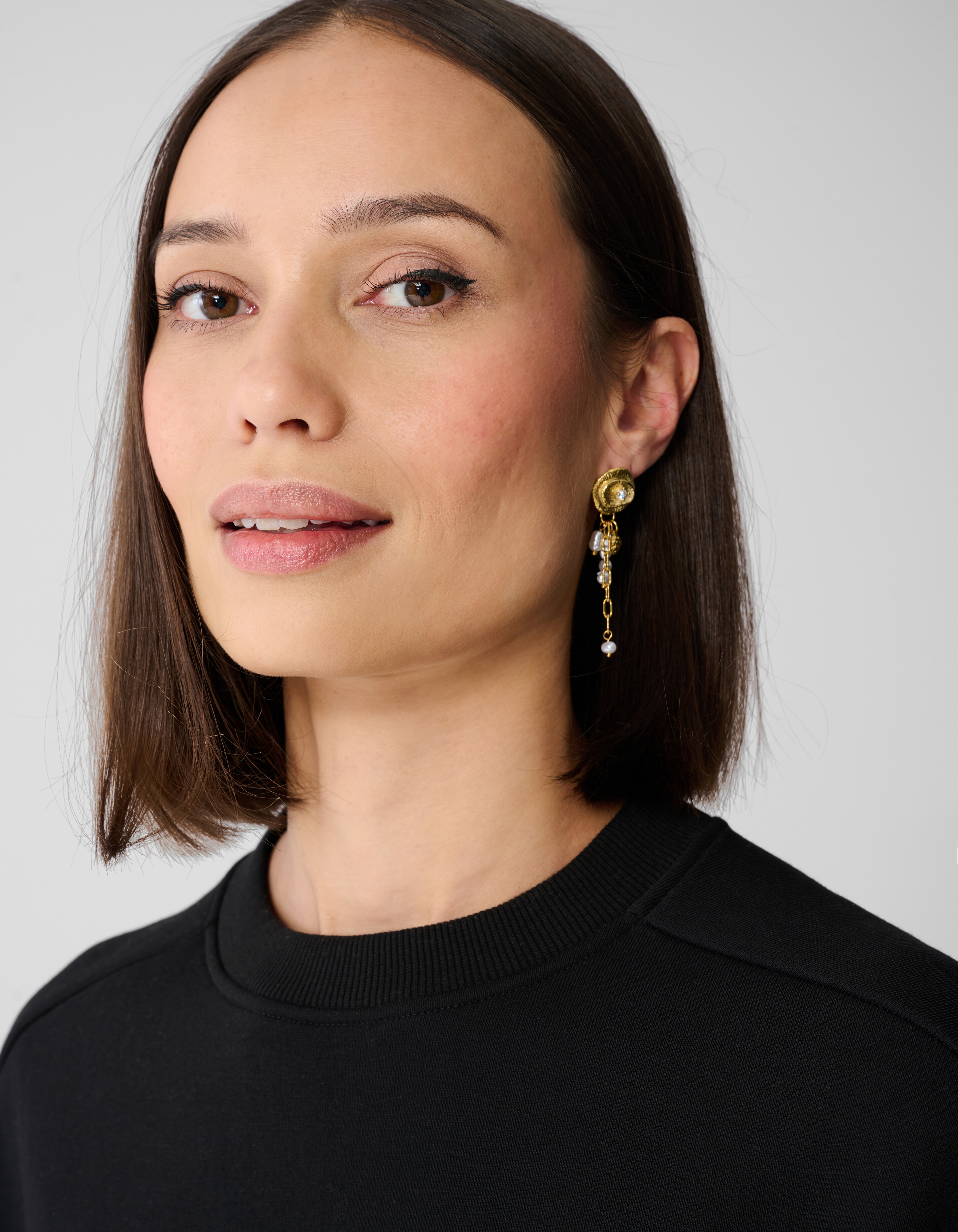 Ronde Parel Oorbellen Goud SHOEBY ACCESSOIRES