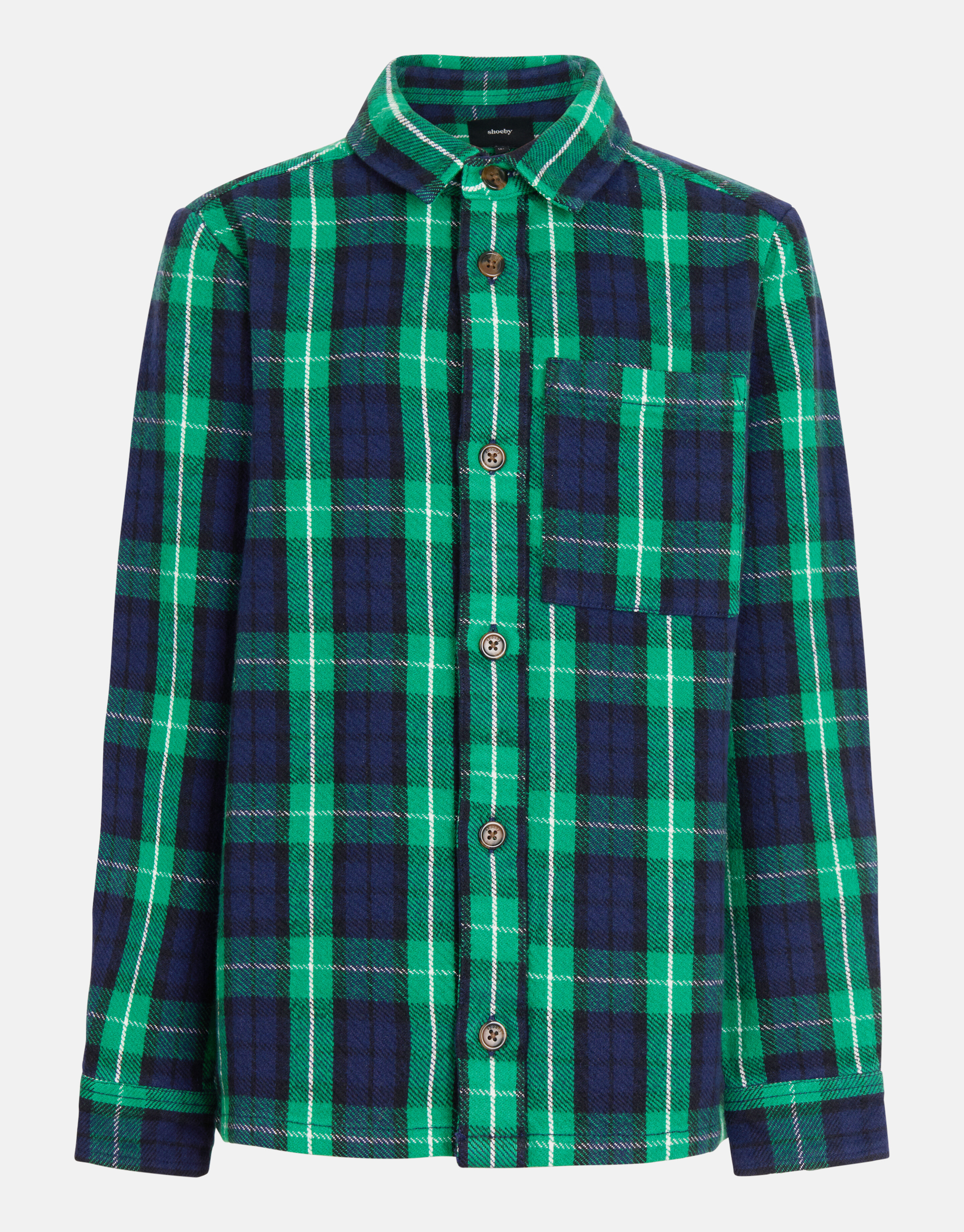 Soft Ruiten Overhemd Groen SHOEBY BOYS