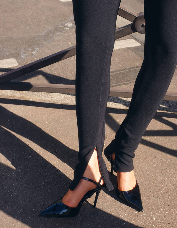 Zipper Legging Zwart SHOEBY WOMEN
