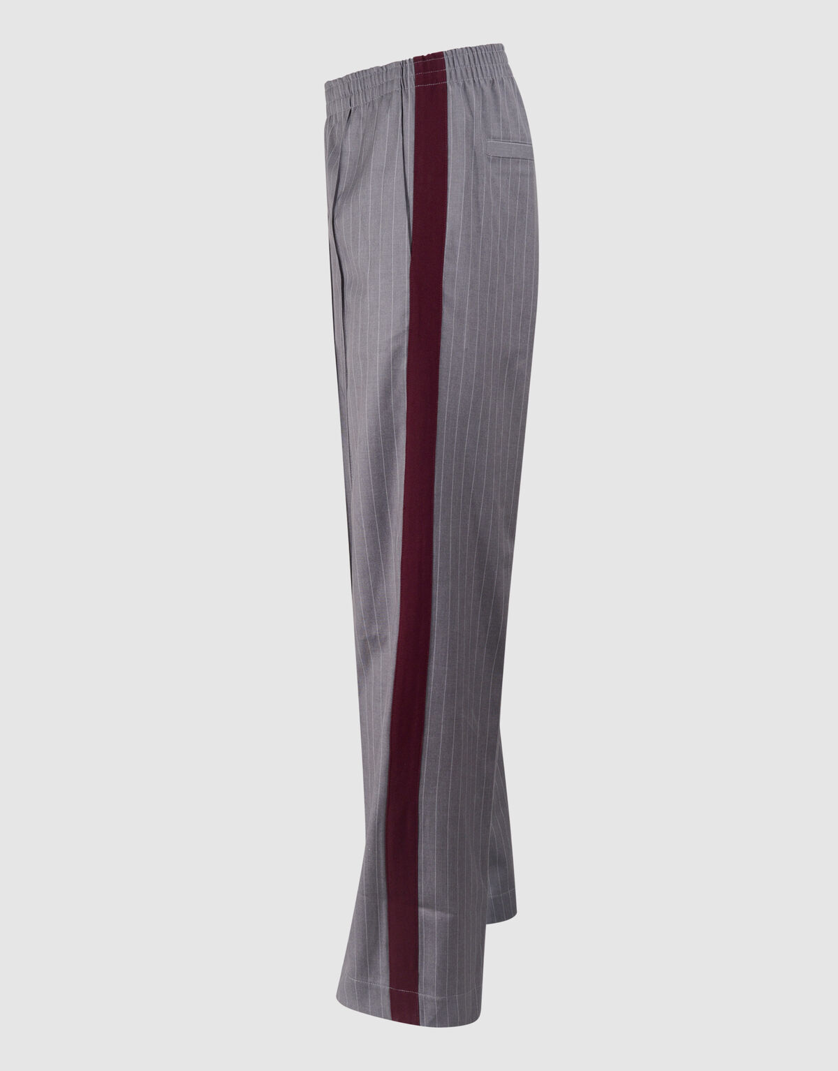 Pinstripe Wide Leg Fit Broek Lichtgrijs SHOEBY WOMEN