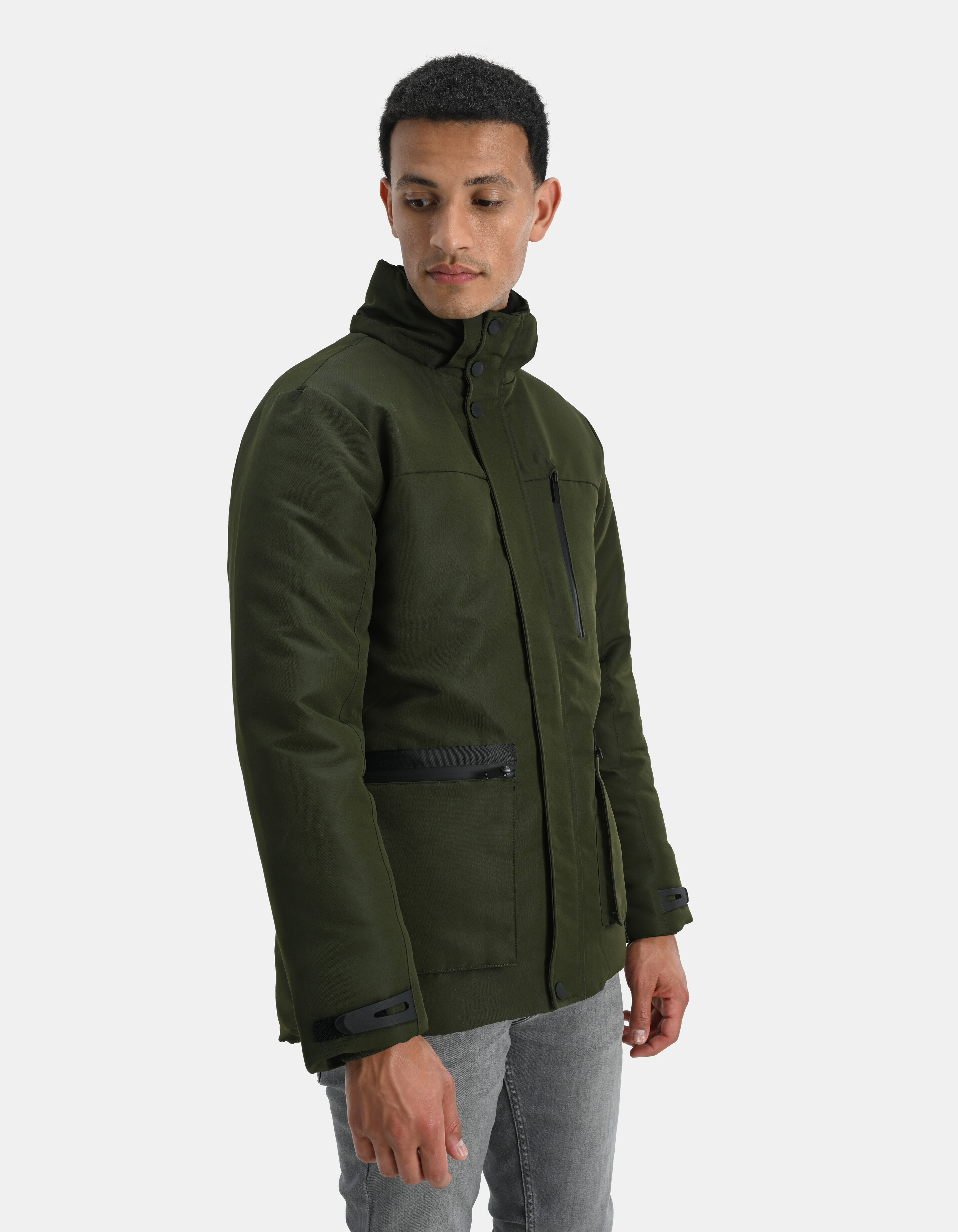 Technical Parka Jas Donkergroen SHOEBY MEN