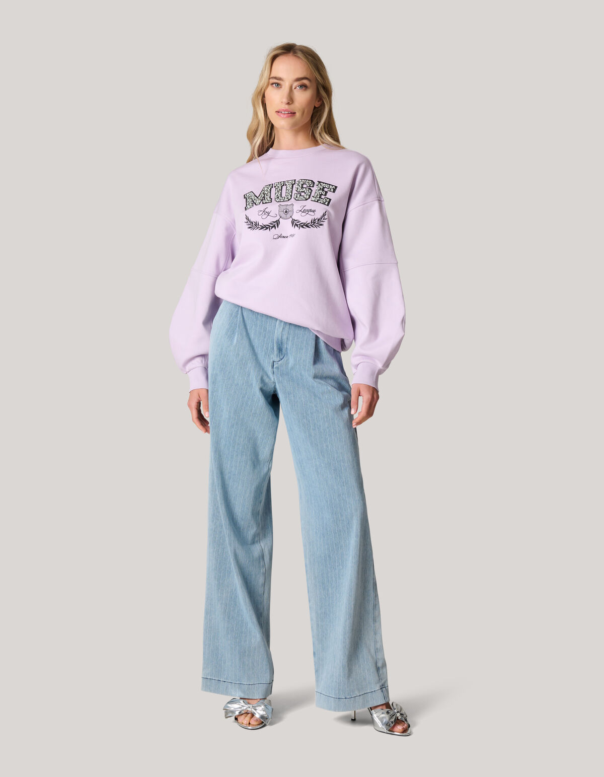 Varsity Sweater Paars SHOEBY WOMEN