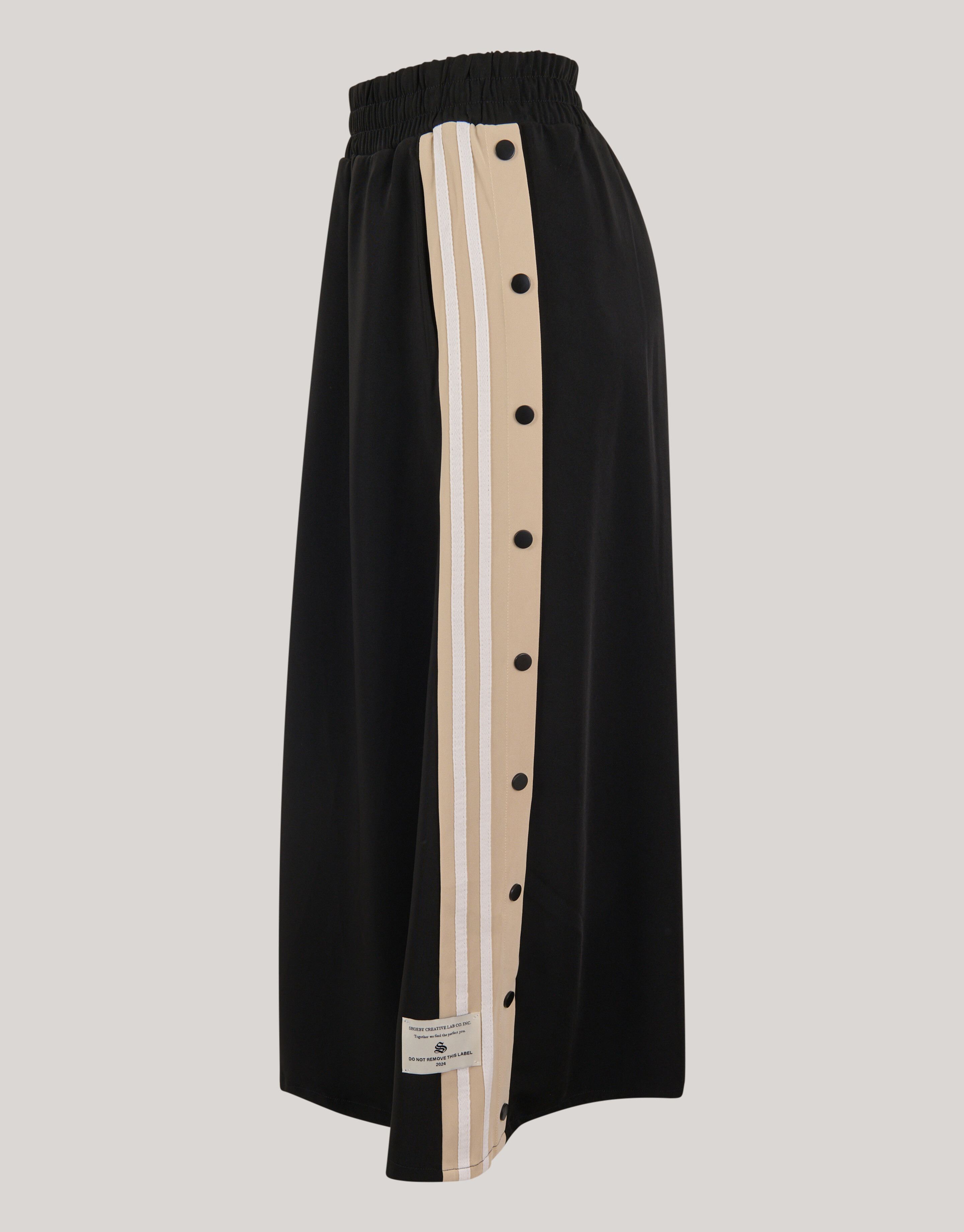 Sporty Button Maxi Rok Zwart SHOEBY WOMEN