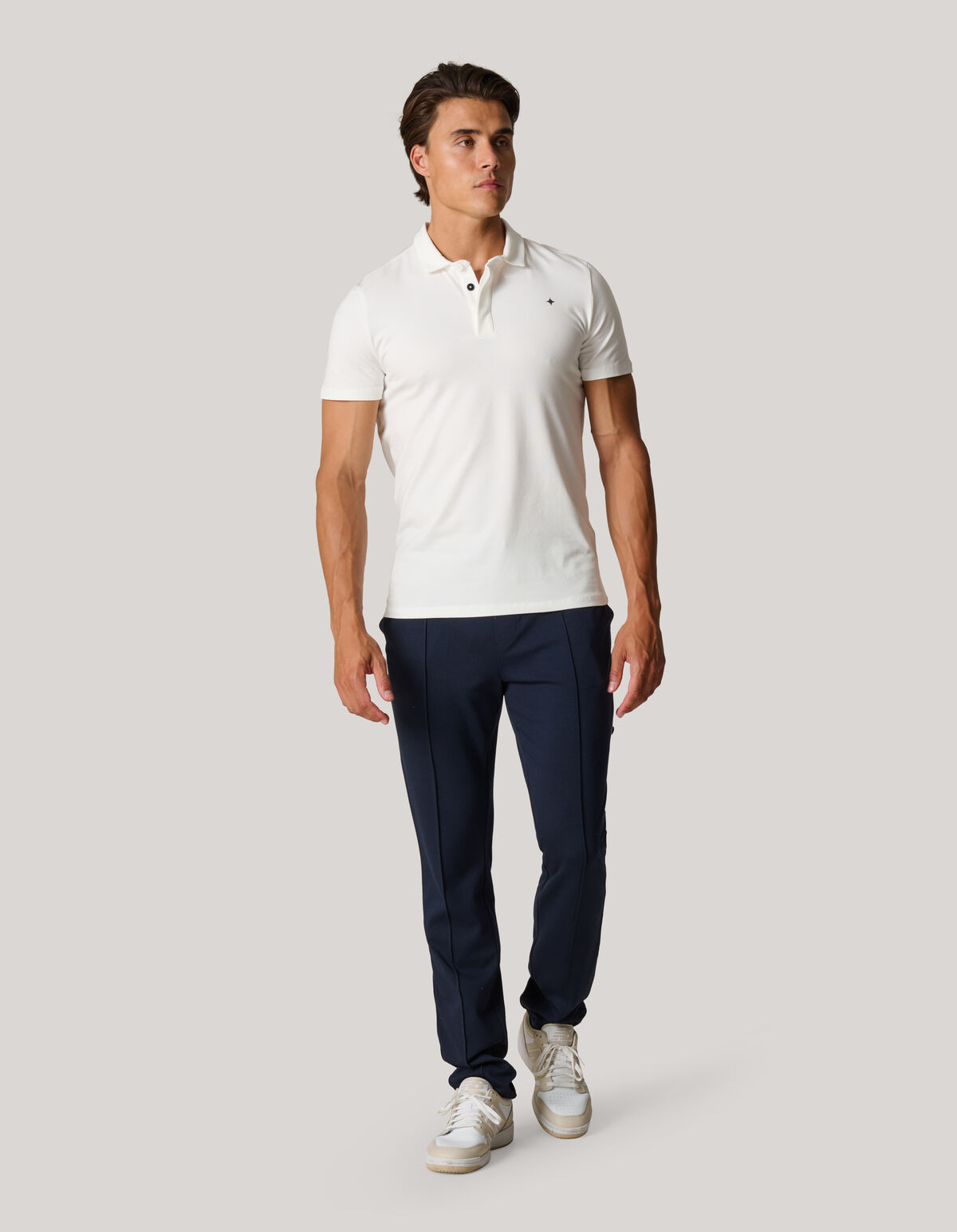 Jersey Polo Wit SHOEBY MEN