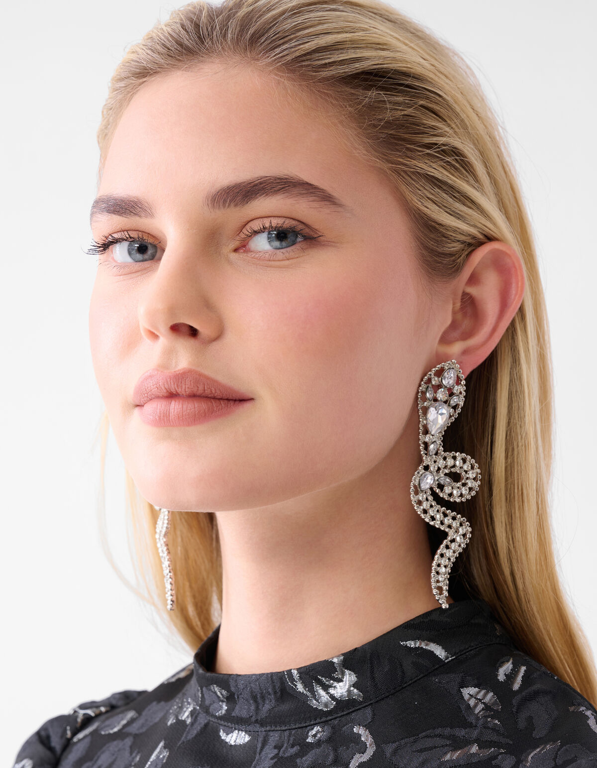 Snake Oorbellen Zilver SHOEBY ACCESSOIRES