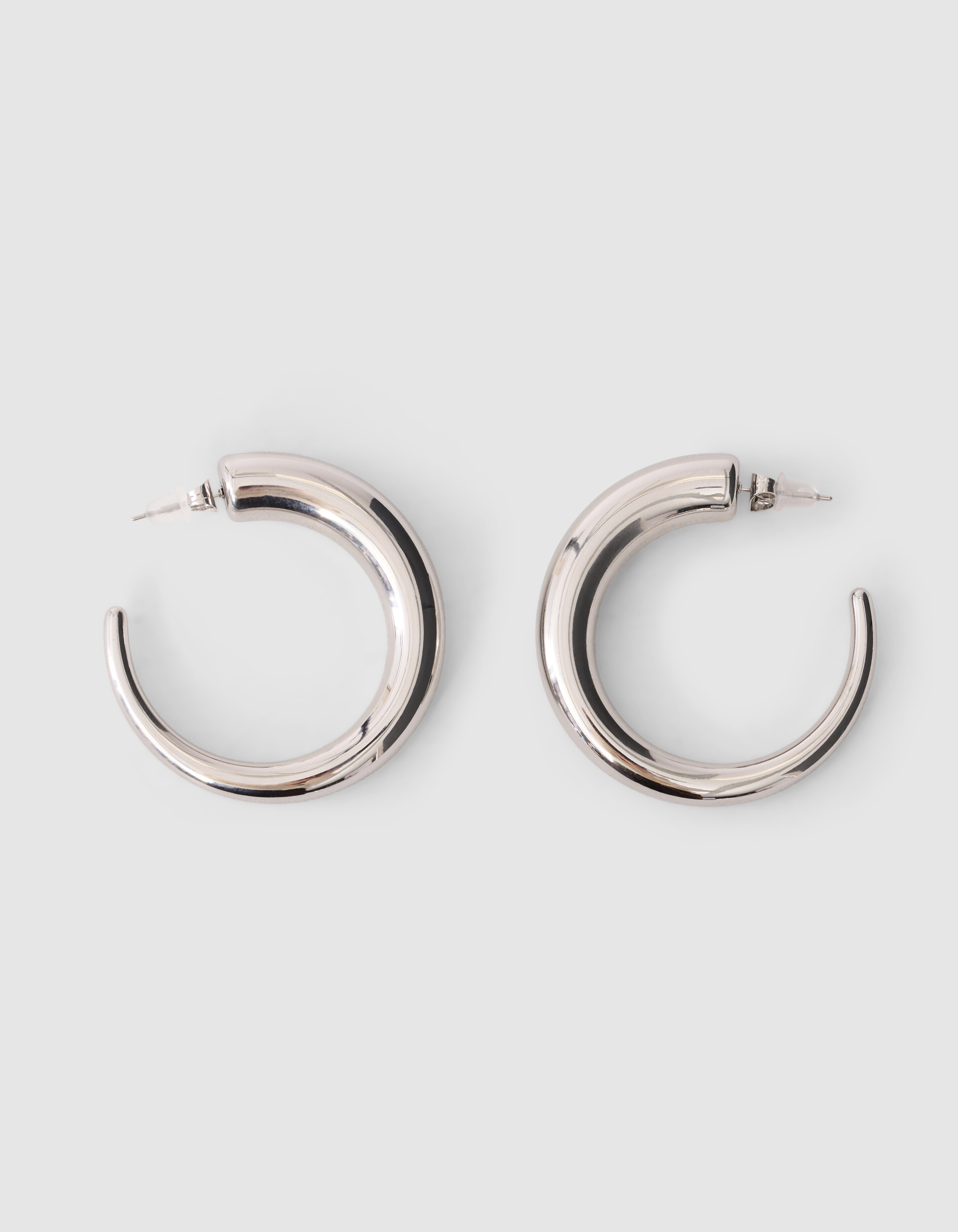 Big Hoop Oorbellen Zilver SHOEBY ACCESSOIRES
