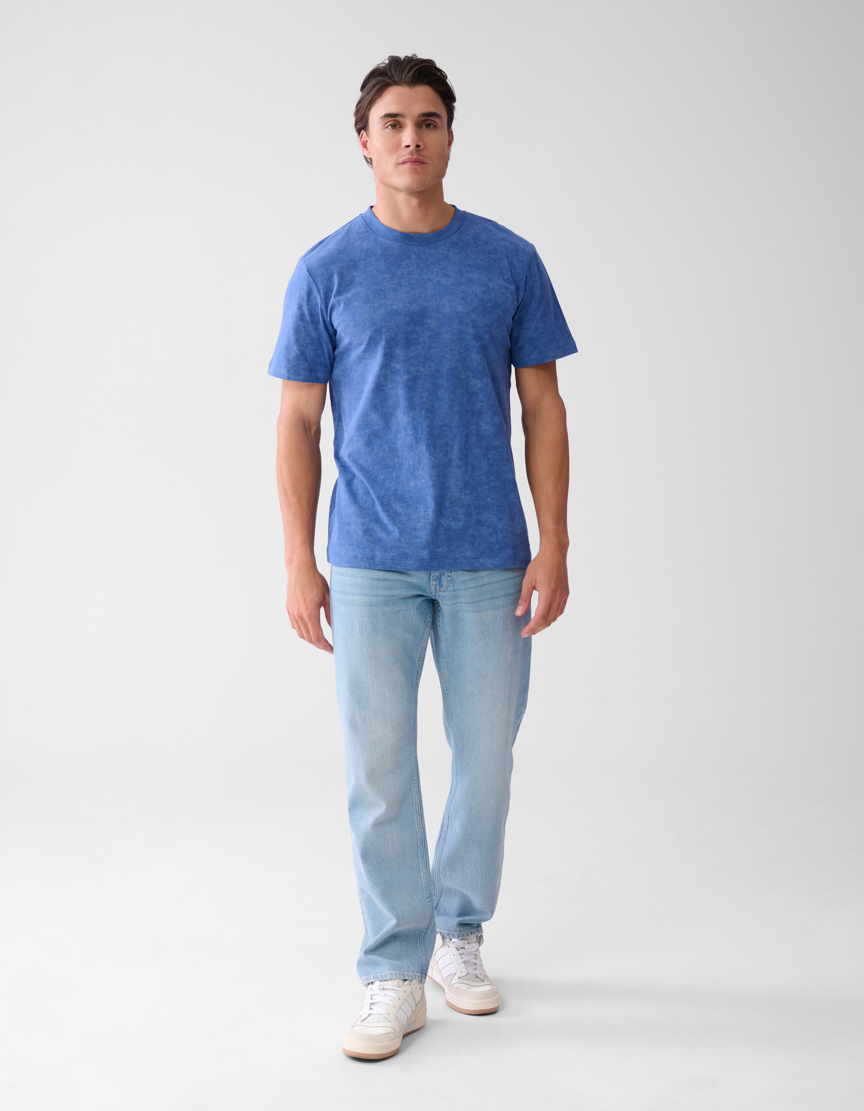 Printed T-shirt Blauw SHOEBY MEN