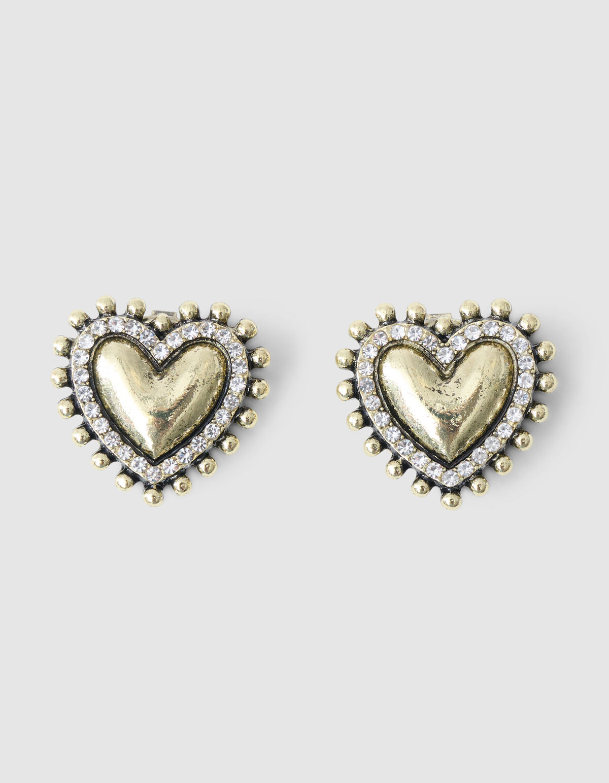 Heart Button Clip Goud SHOEBY ACCESSOIRES