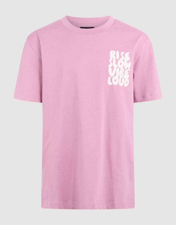 Vibe Loud Artwork T-shirt Roze SHOEBY BOYS