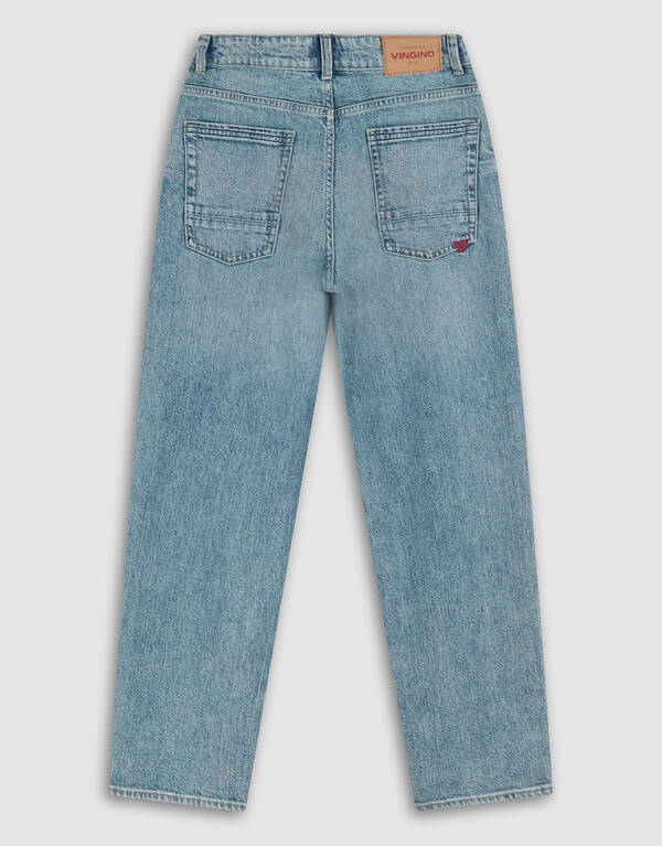 Embleem Relaxed Fit Jeans Blauw Shoeby X Vingino SHOEBY BOYS