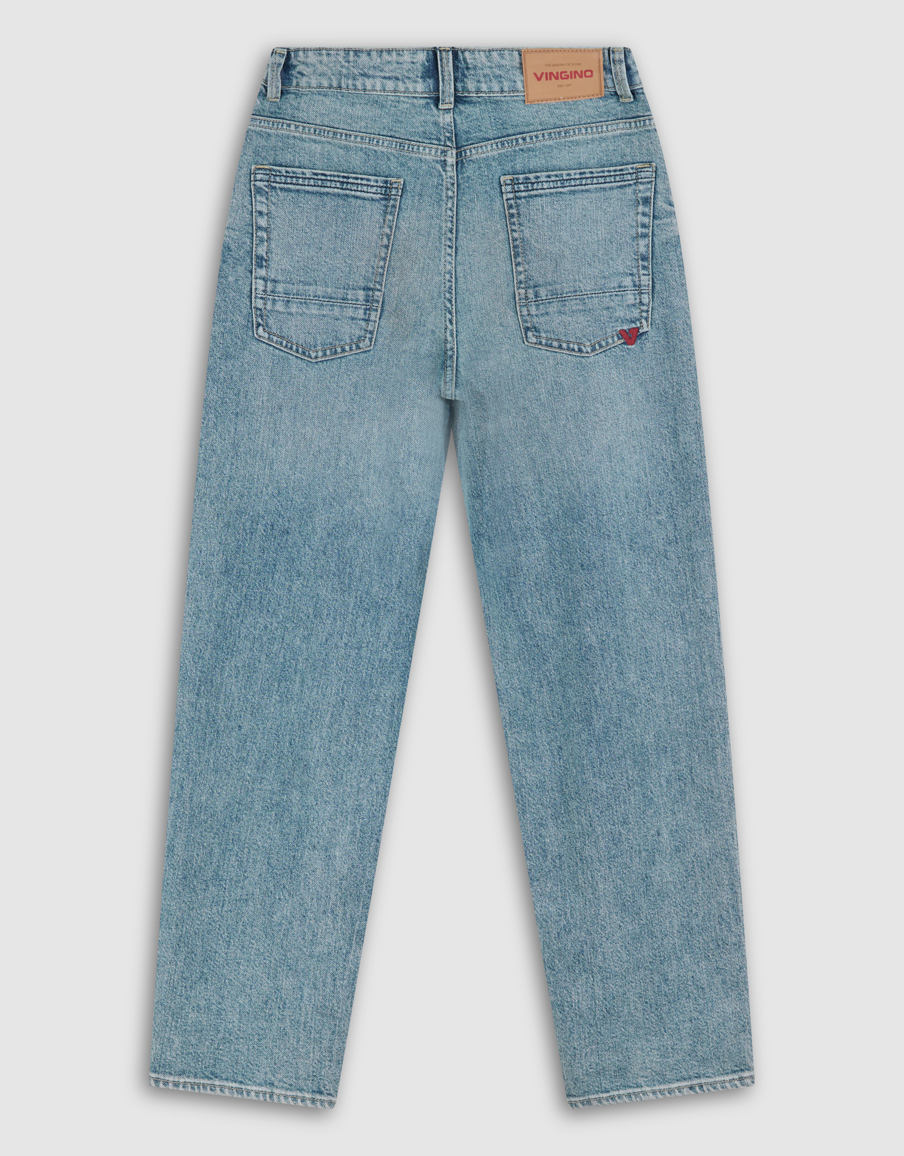 Embleem Relaxed Fit Jeans Blauw Shoeby X Vingino SHOEBY BOYS