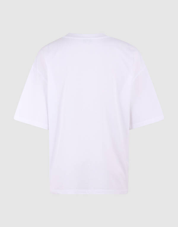 Oversized Pearl Magazine T-shirt Wit SHOEBY WOMEN