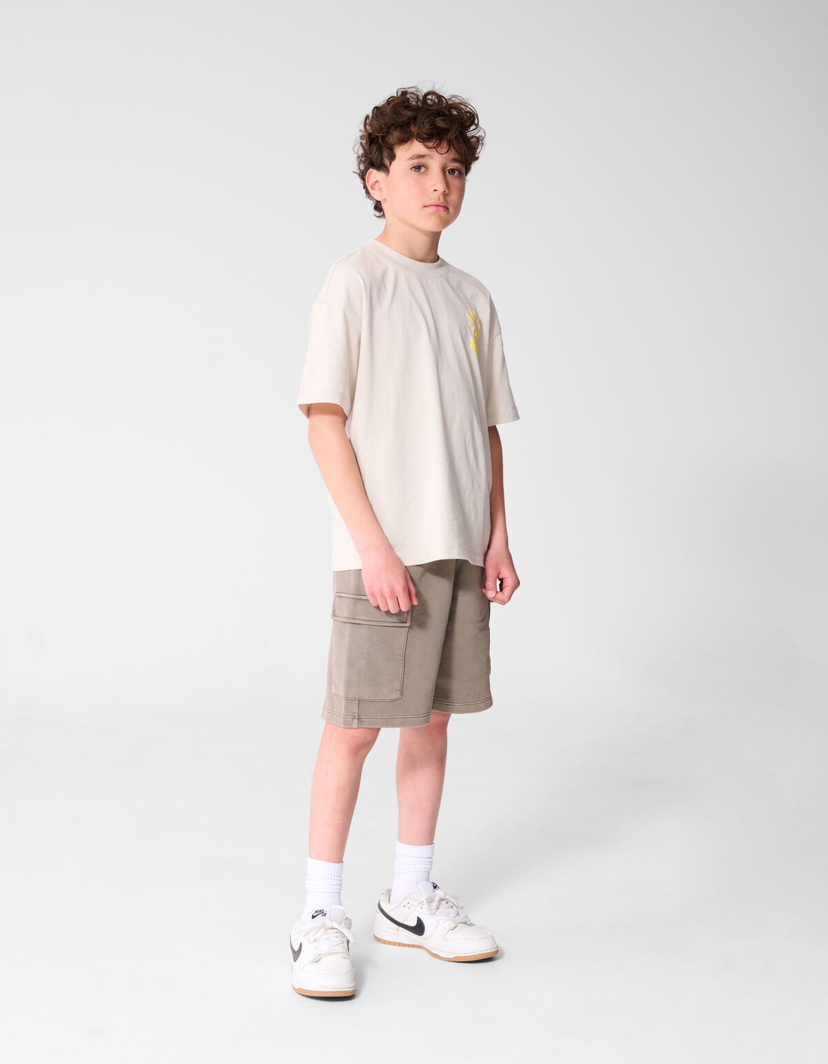 Loose Fit Cargo Short Taupe SHOEBY BOYS