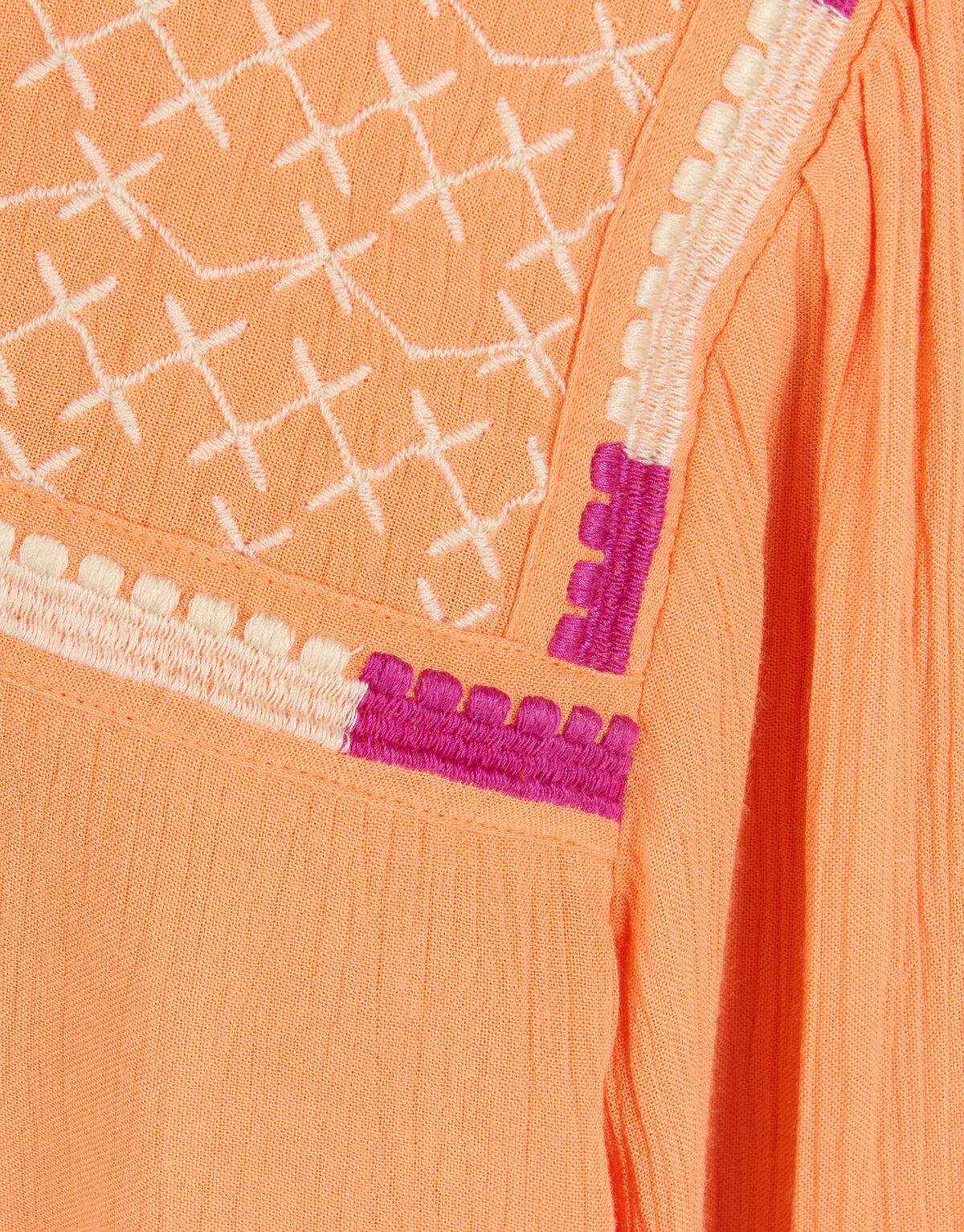 Embroidery Blouse Oranje SHOEBY GIRLS