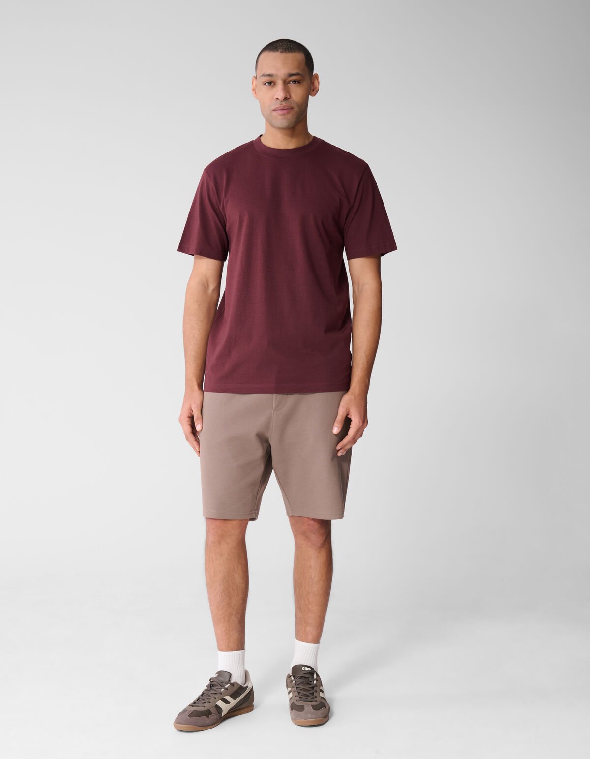 Geometry Artwork T-shirt Donkerrood SHOEBY MEN