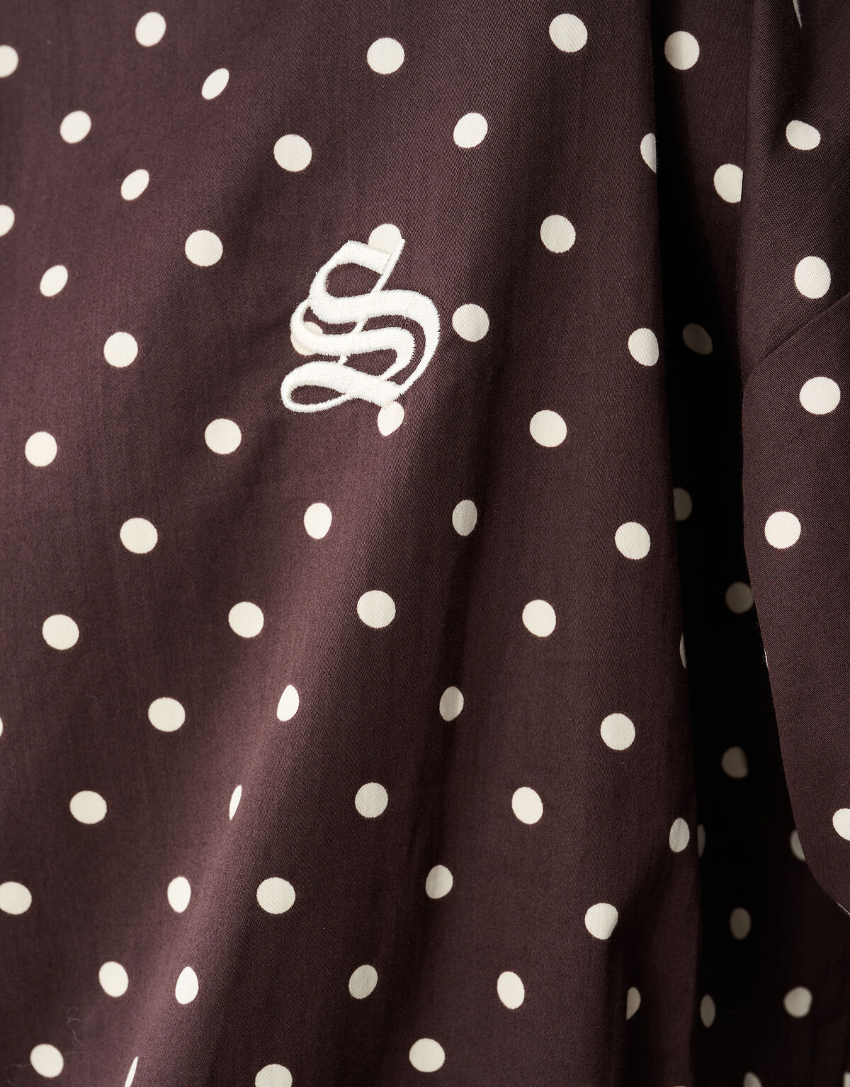 Polkadot Blouse Donkerbruin SHOEBY WOMEN