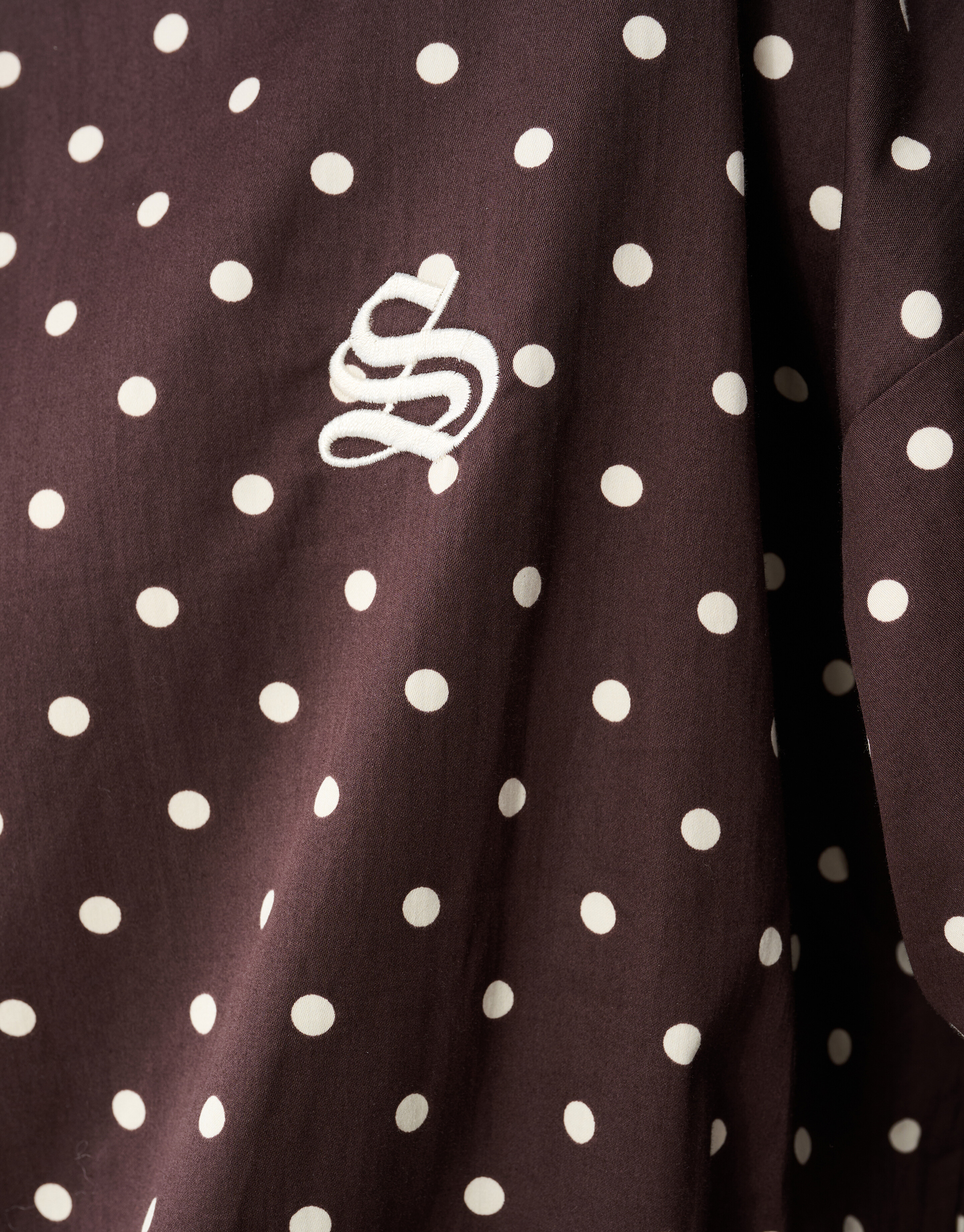 Polkadot Blouse Donkerbruin SHOEBY WOMEN