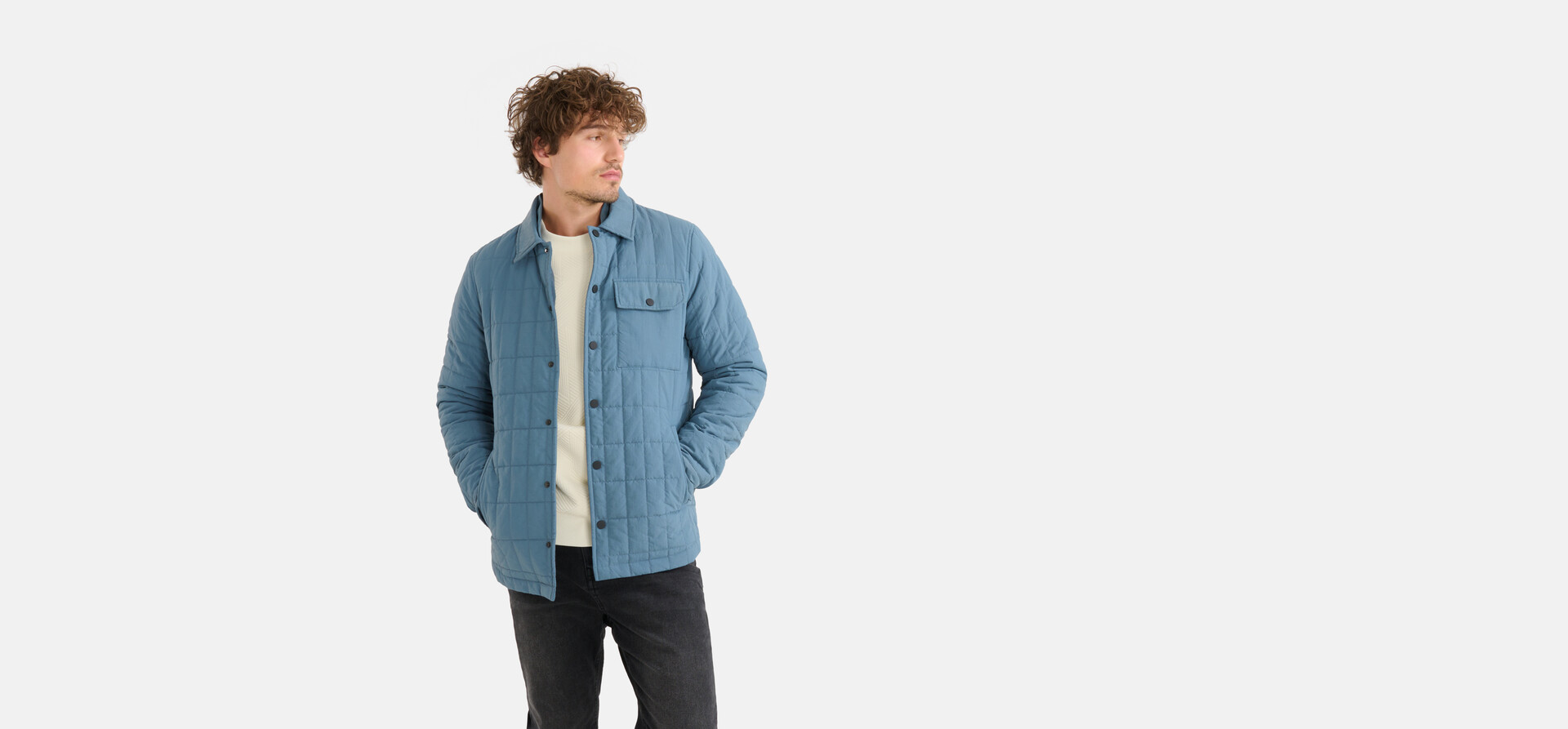 Gewatteerd Jack Blauw SHOEBY MEN