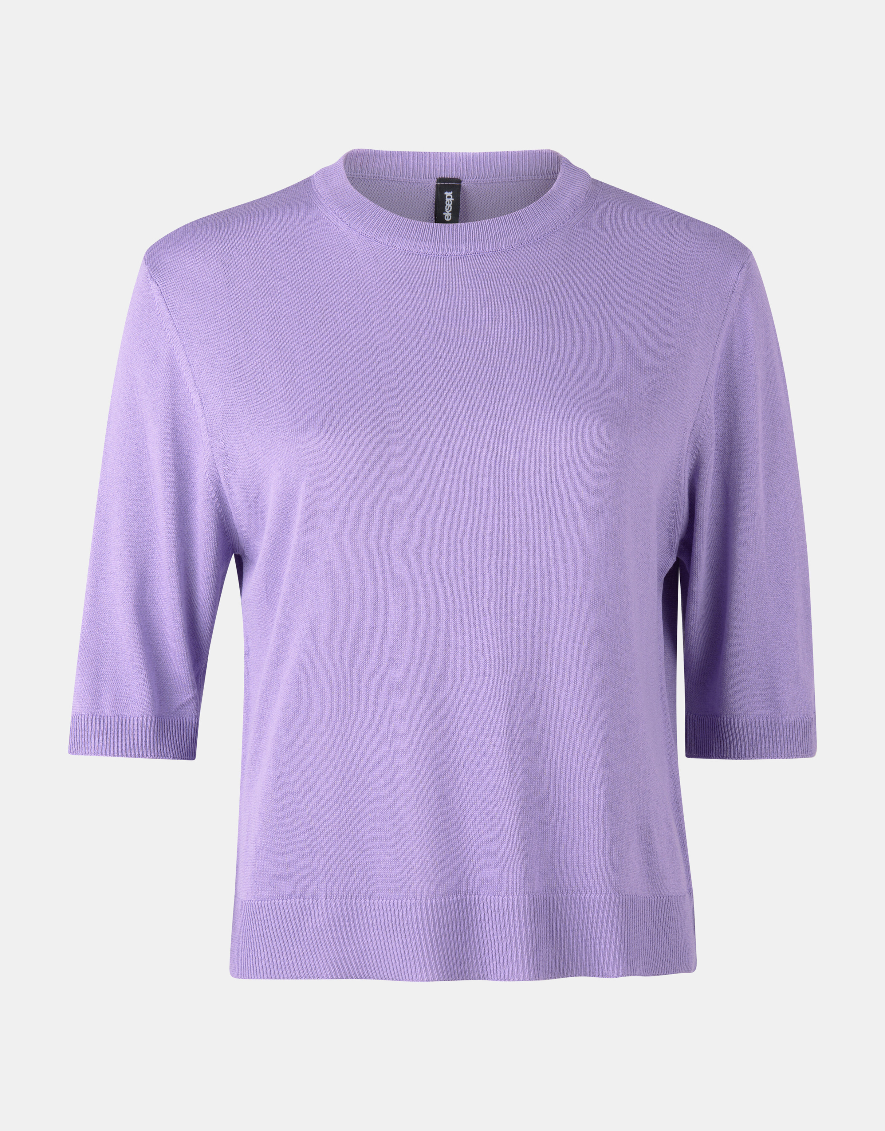 Round Knit T-shirt Paars EKSEPT