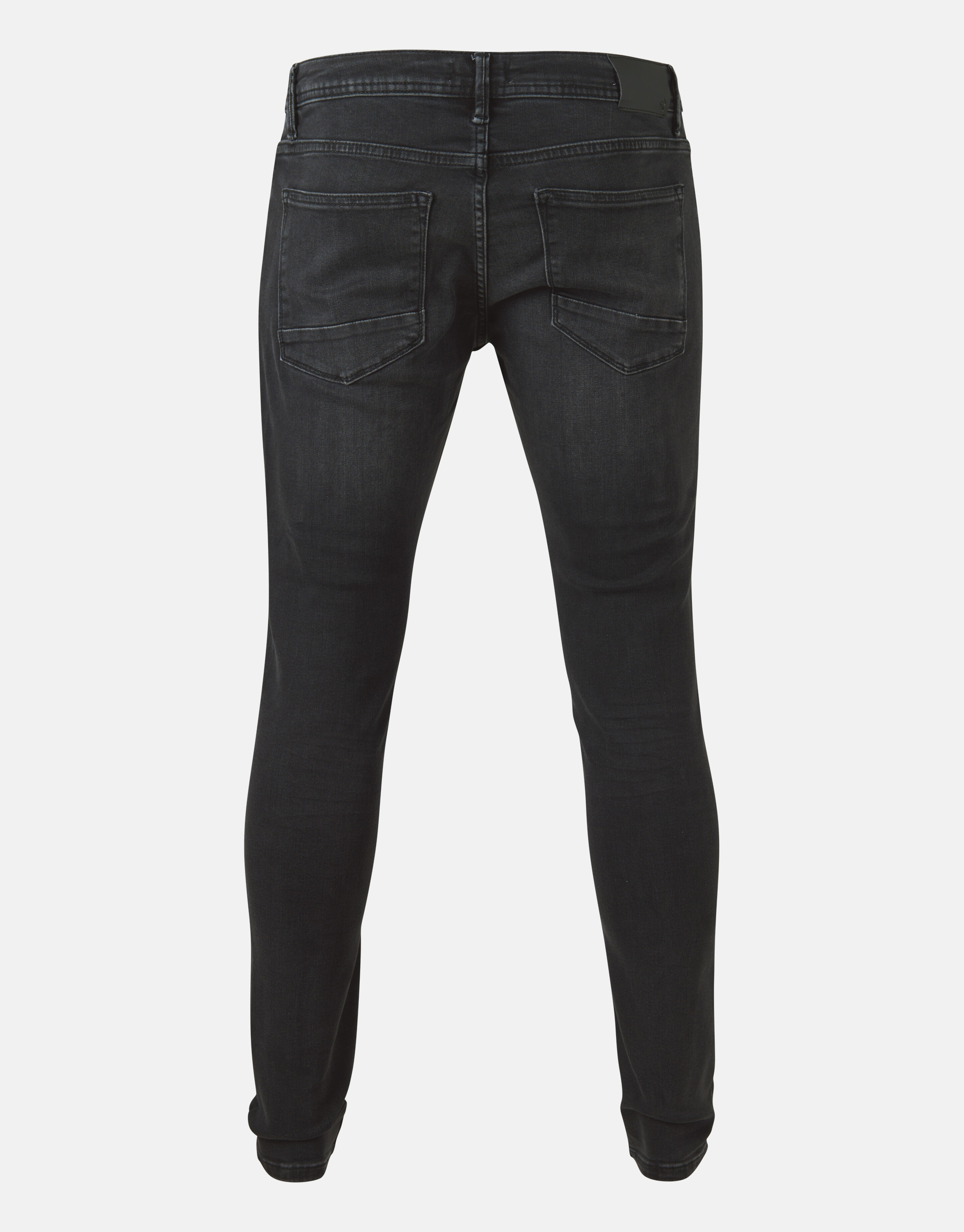 Skinny Fit Jeans Zwart Washed L34 Refill