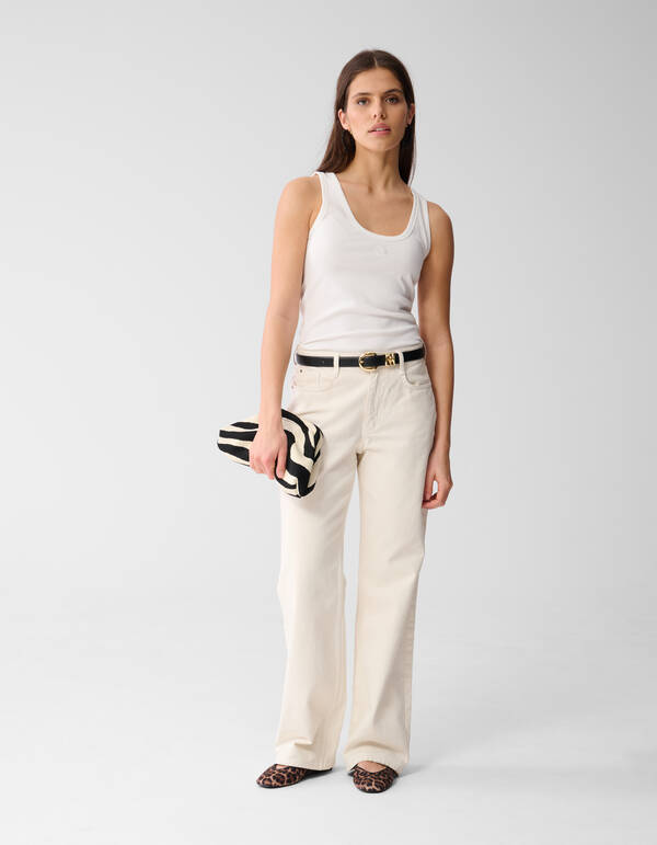 Shoeby Logo Tanktop Wit SHOEBY WOMEN