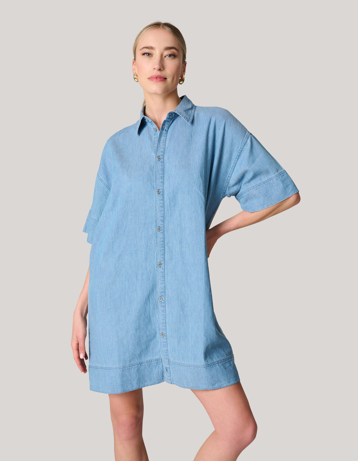 Denim Heart Jurk Blauw SHOEBY WOMEN