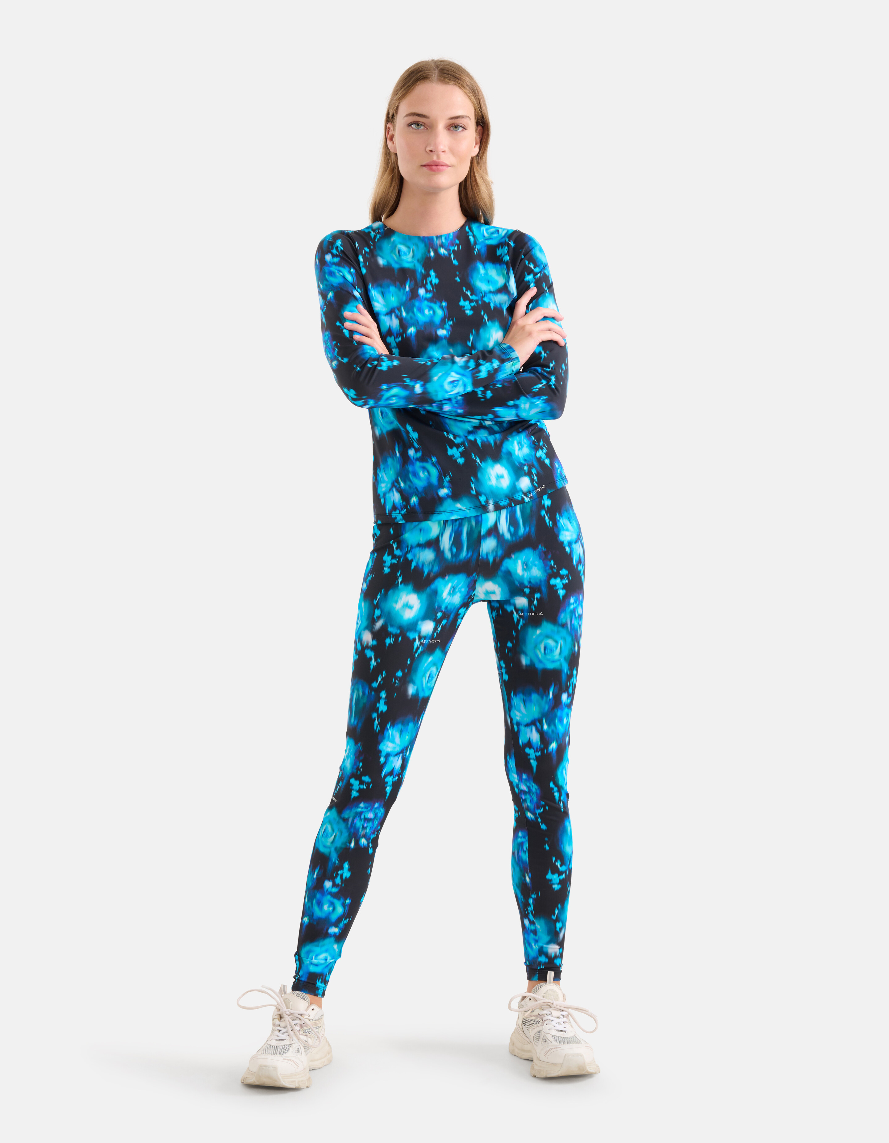 Printed Travel Legging Blauw SHOEBY WOMEN