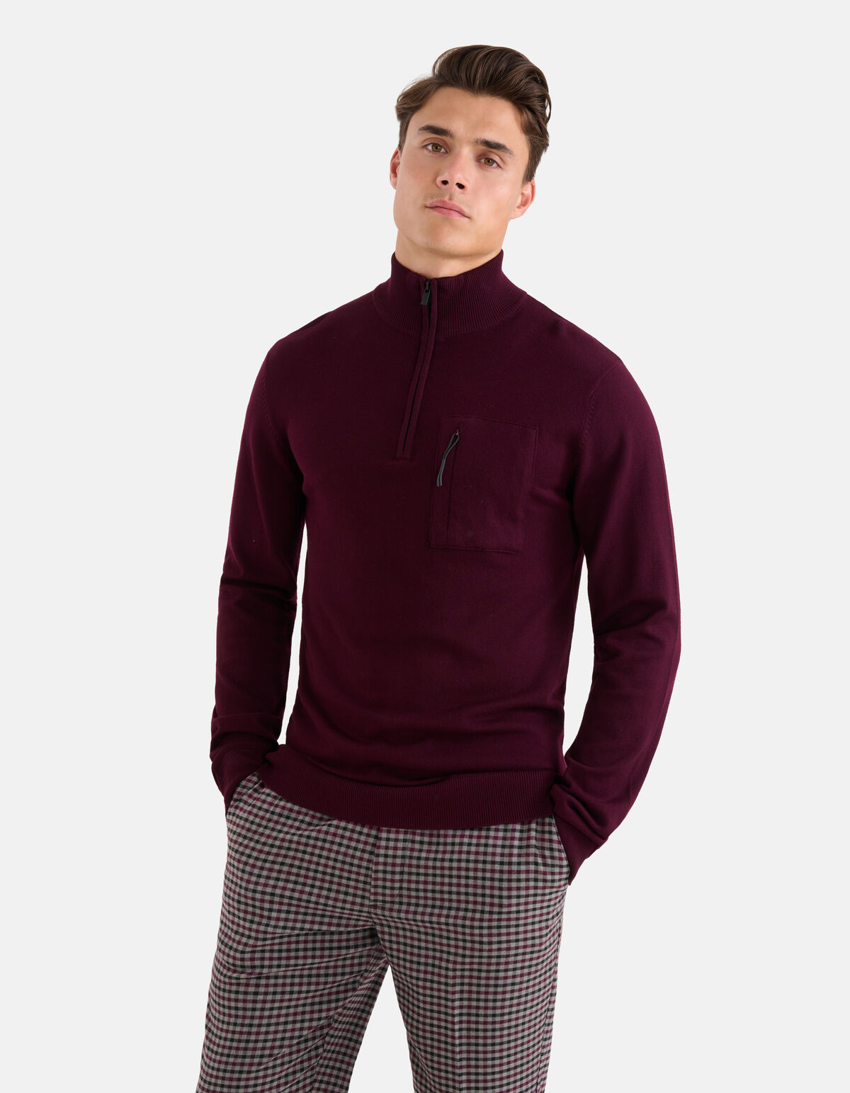 Zipper Coltrui Paars SHOEBY MEN