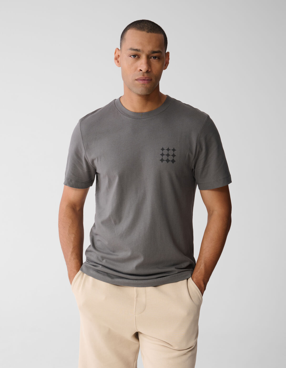 Multi Sparkle Artwork T-shirt Donkergroen SHOEBY MEN