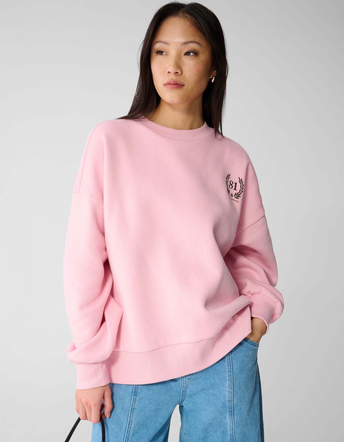 Social Club Artwork Sweater Roze SHOEBY WOMEN