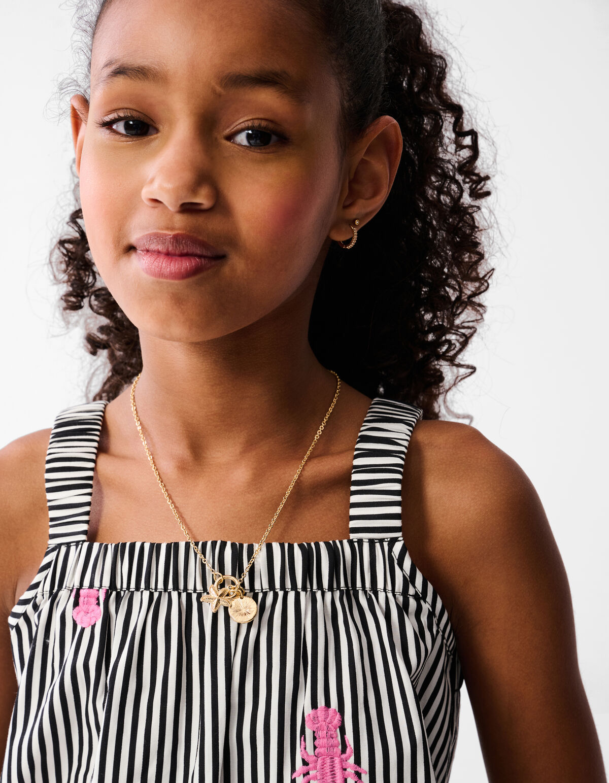 Striped Kreeften Top Zwart SHOEBY GIRLS