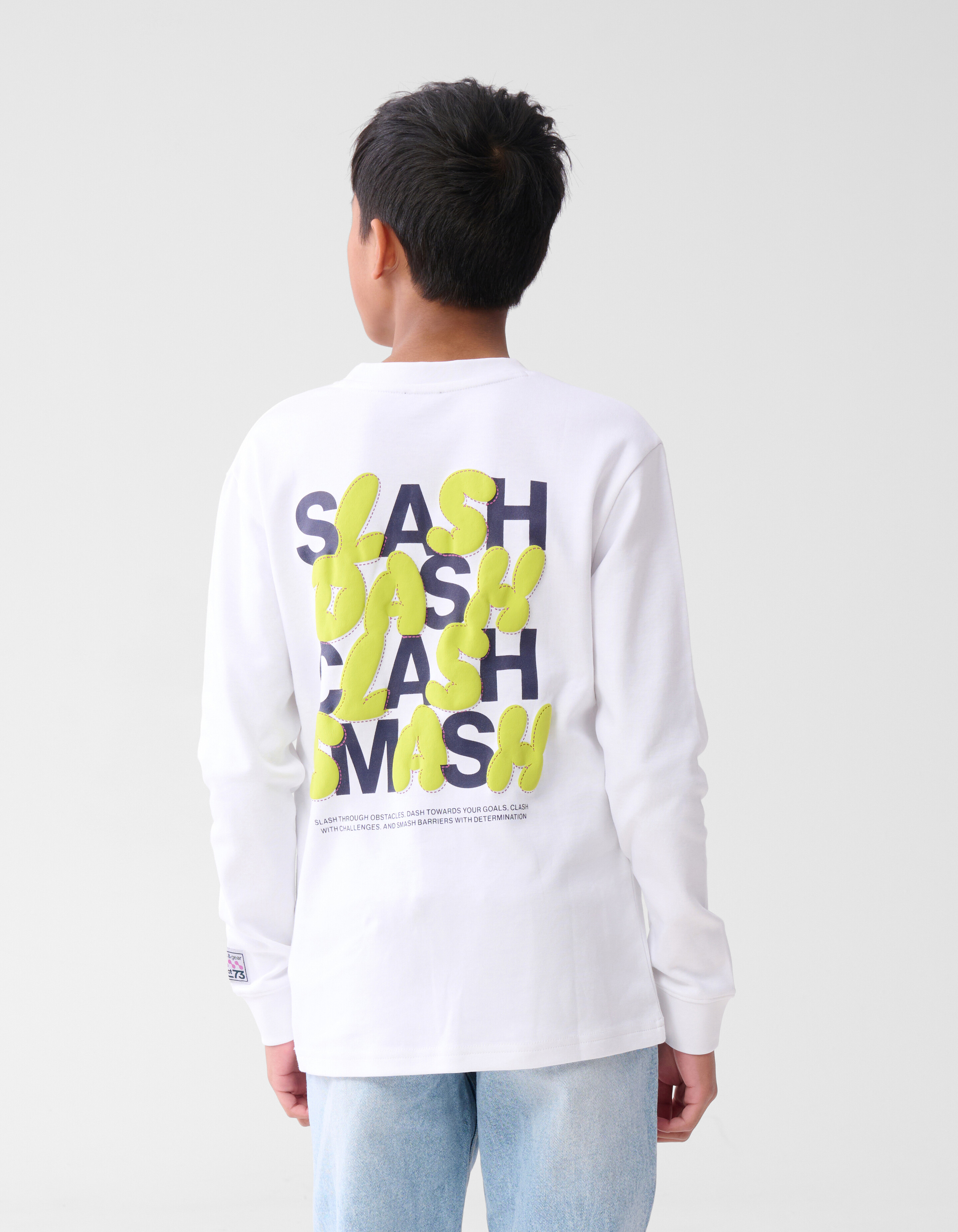 Artwork Longsleeve T-shirt Wit SHOEBY BOYS