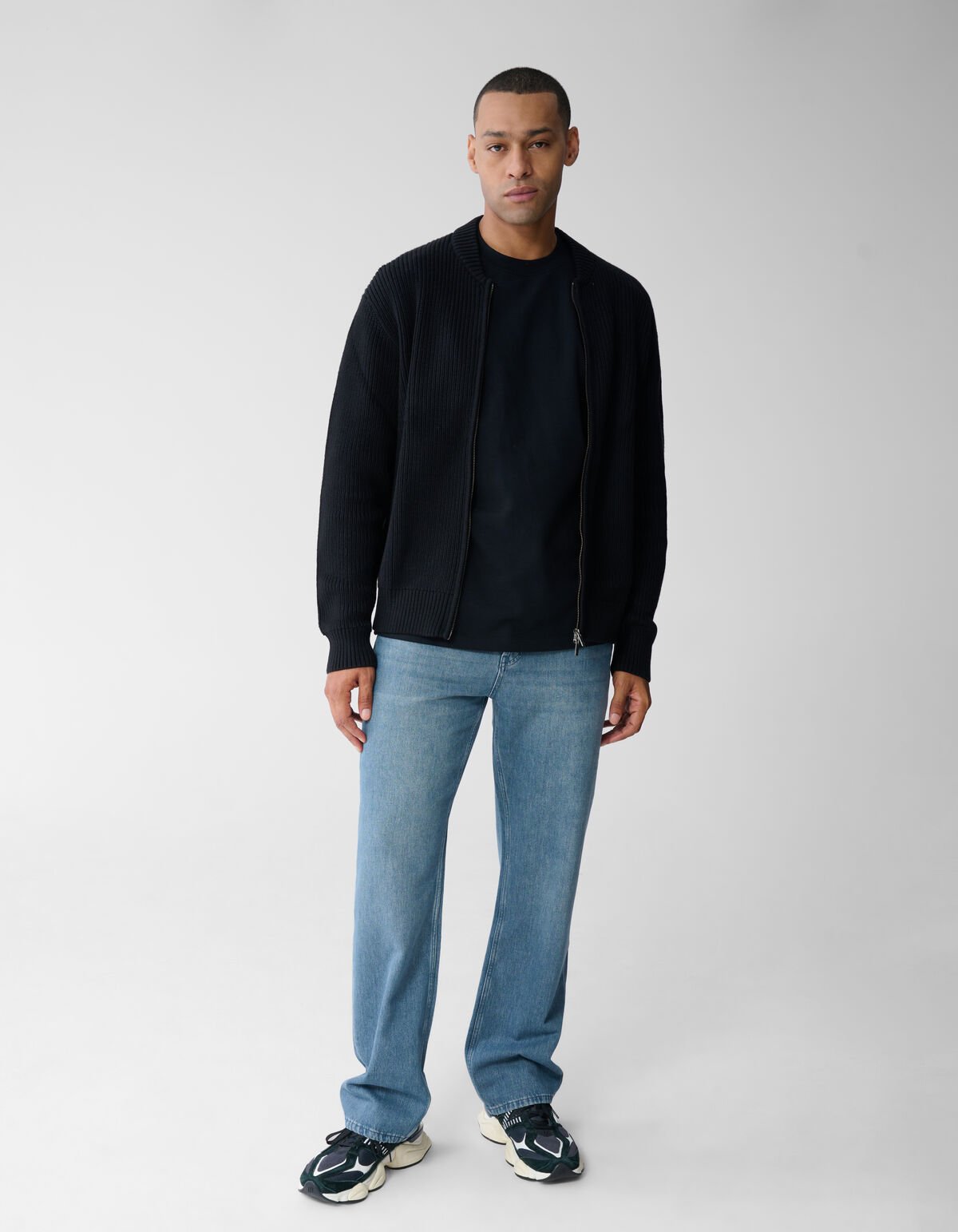Knit Bomber Jack Zwart SHOEBY MEN