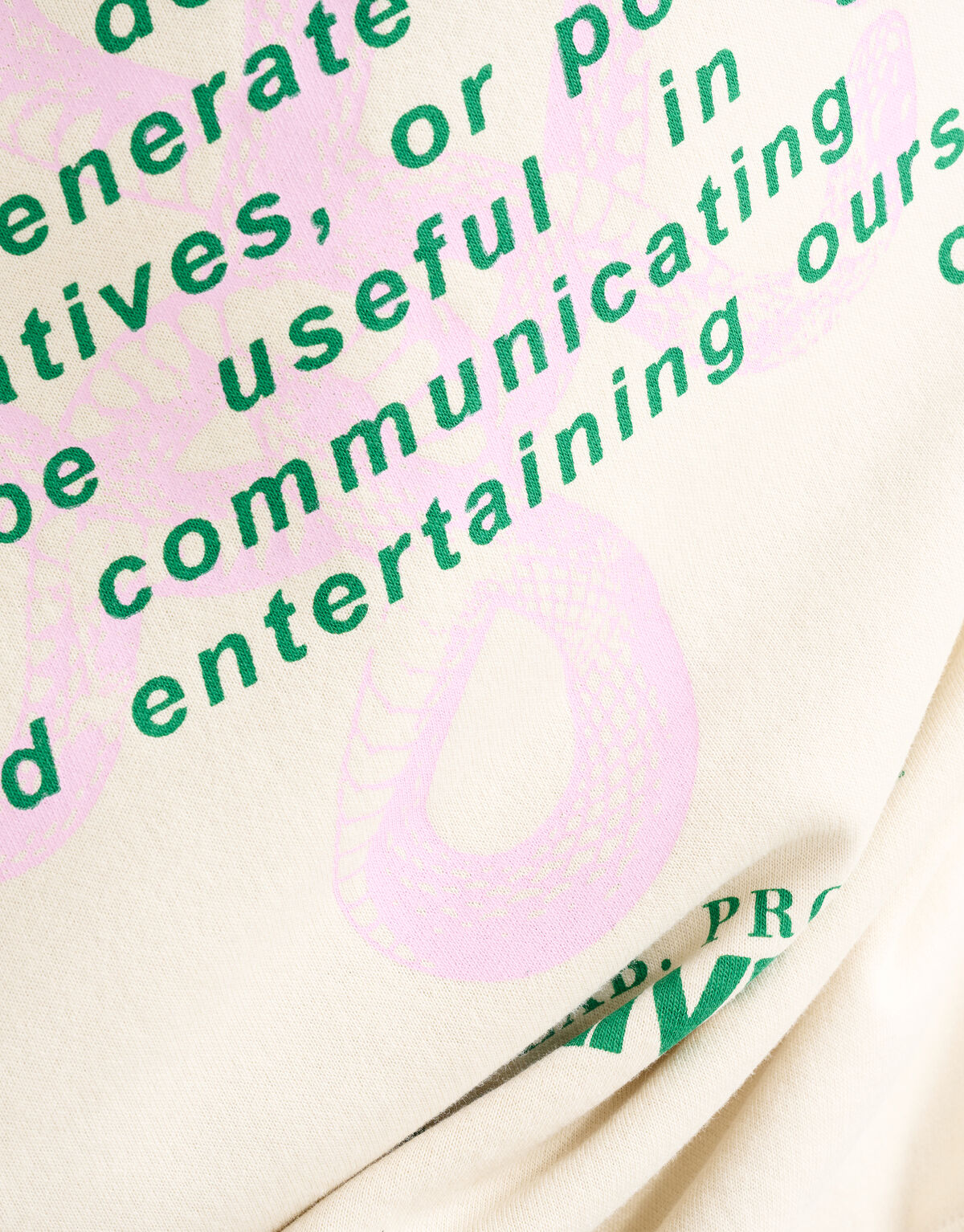 Artwork Sweater Gebroken Wit SHOEBY WOMEN