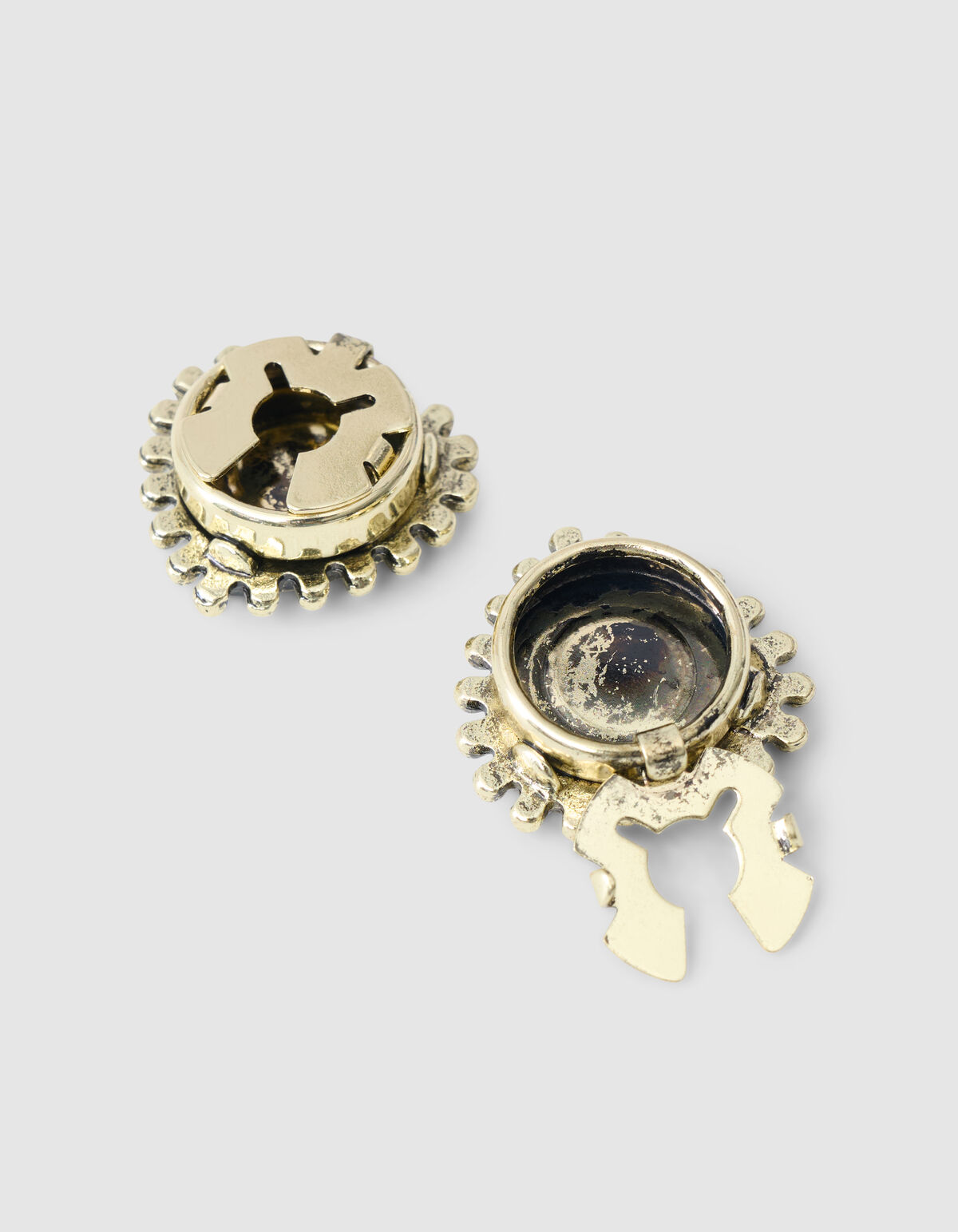 Heart Button Clip Goud SHOEBY ACCESSOIRES