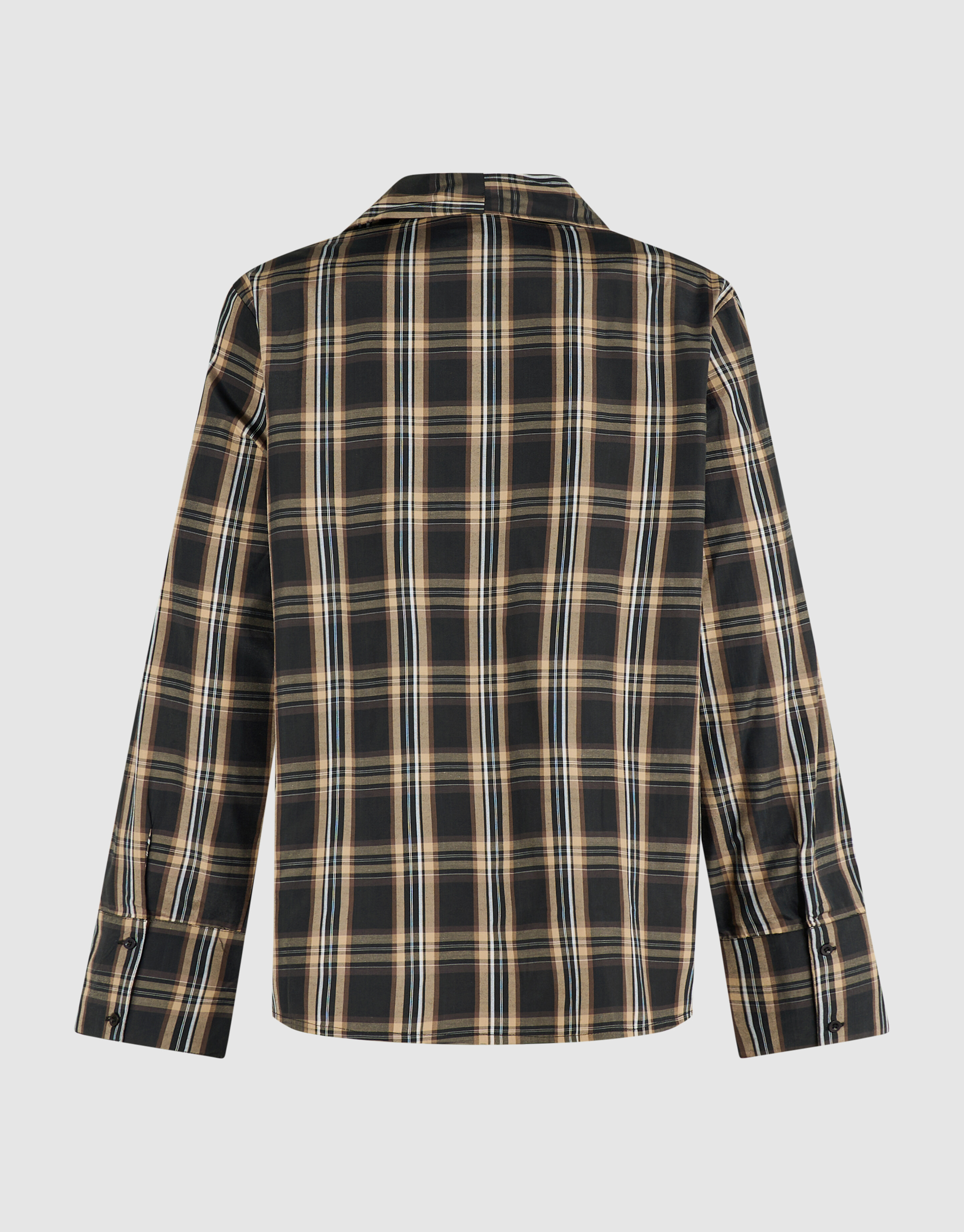 Oversized Fit Scarf Blouse Bruin SHOEBY WOMEN