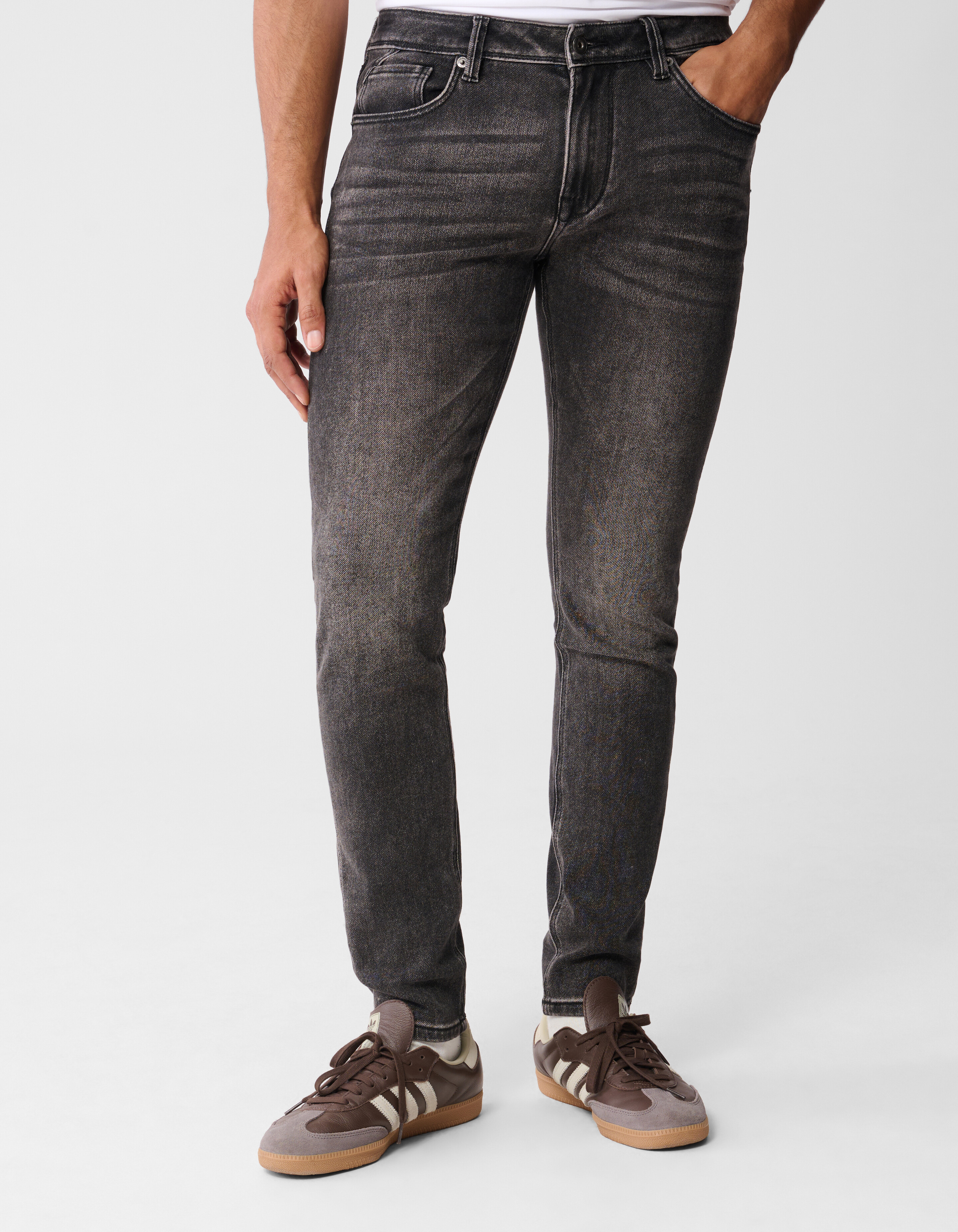 Slim Fit Jog Jeans Grijs L32 SHOEBY MEN