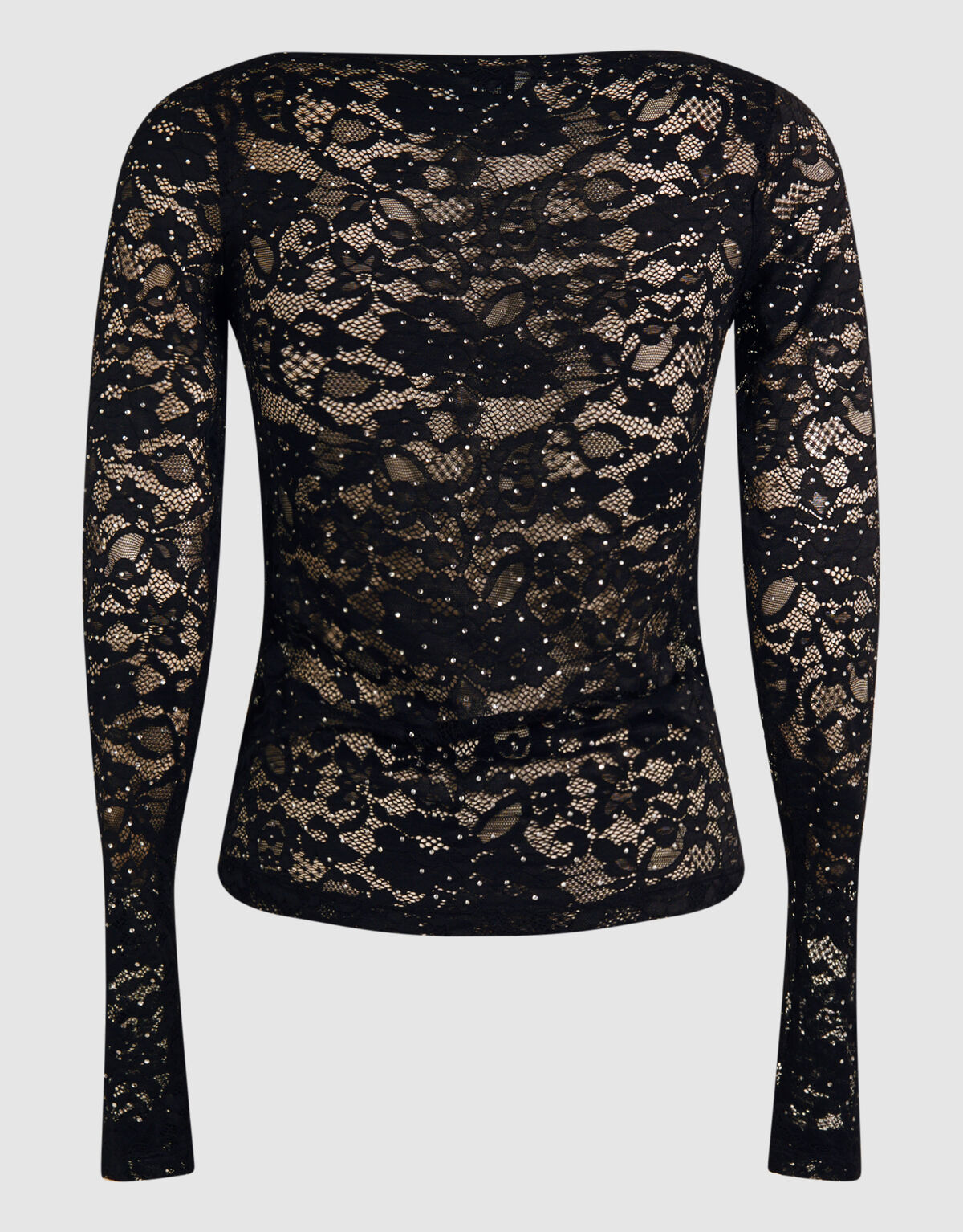 Strass Kanten Top Zwart SHOEBY WOMEN