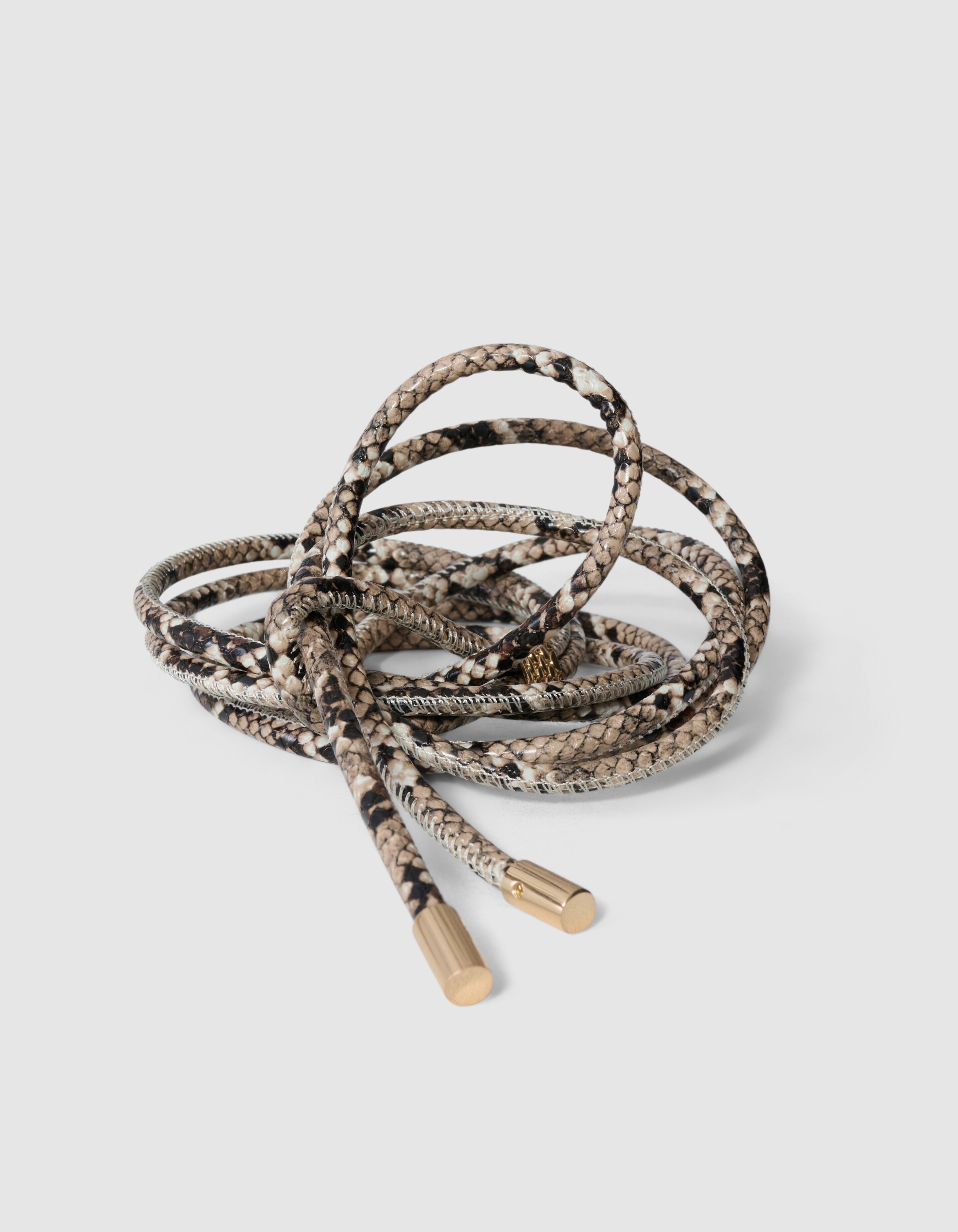 Snake Strap Riem Lichtbruin SHOEBY ACCESSOIRES