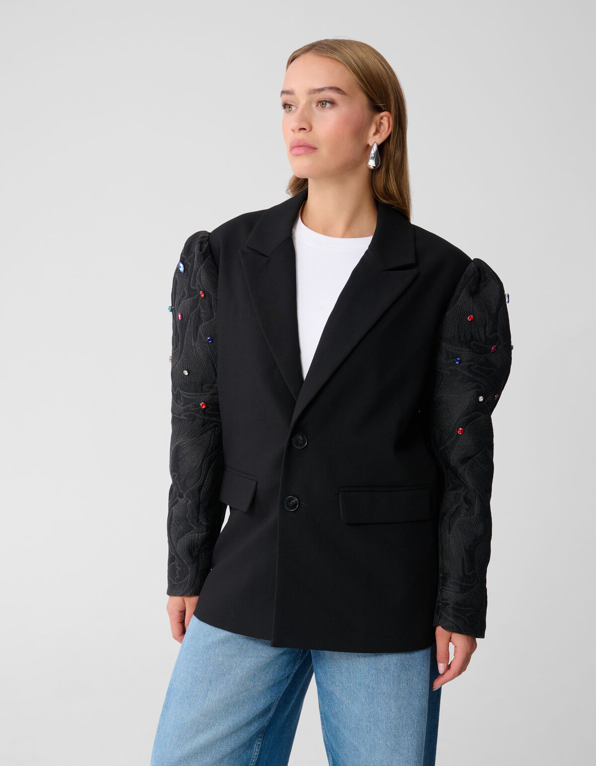 Statement Strass Blazer Zwart SHOEBY WOMEN