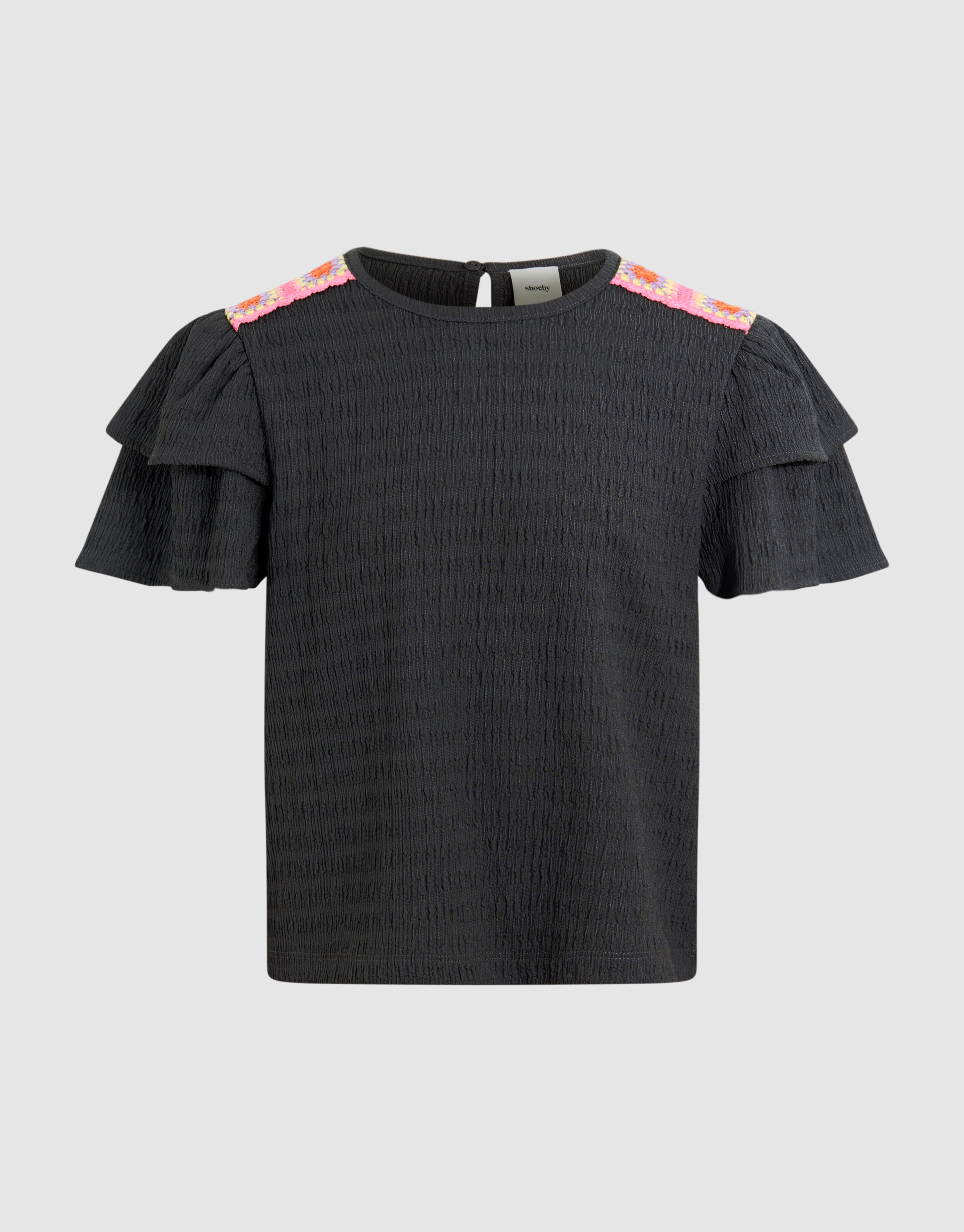 Crinkle Top Donkergrijs SHOEBY GIRLS