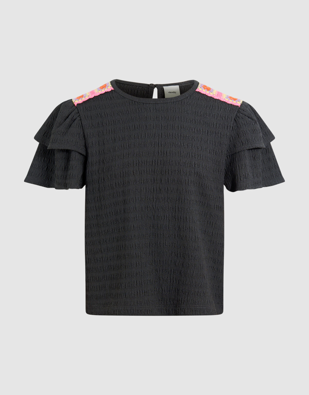 Crinkle Top Donkergrijs SHOEBY GIRLS