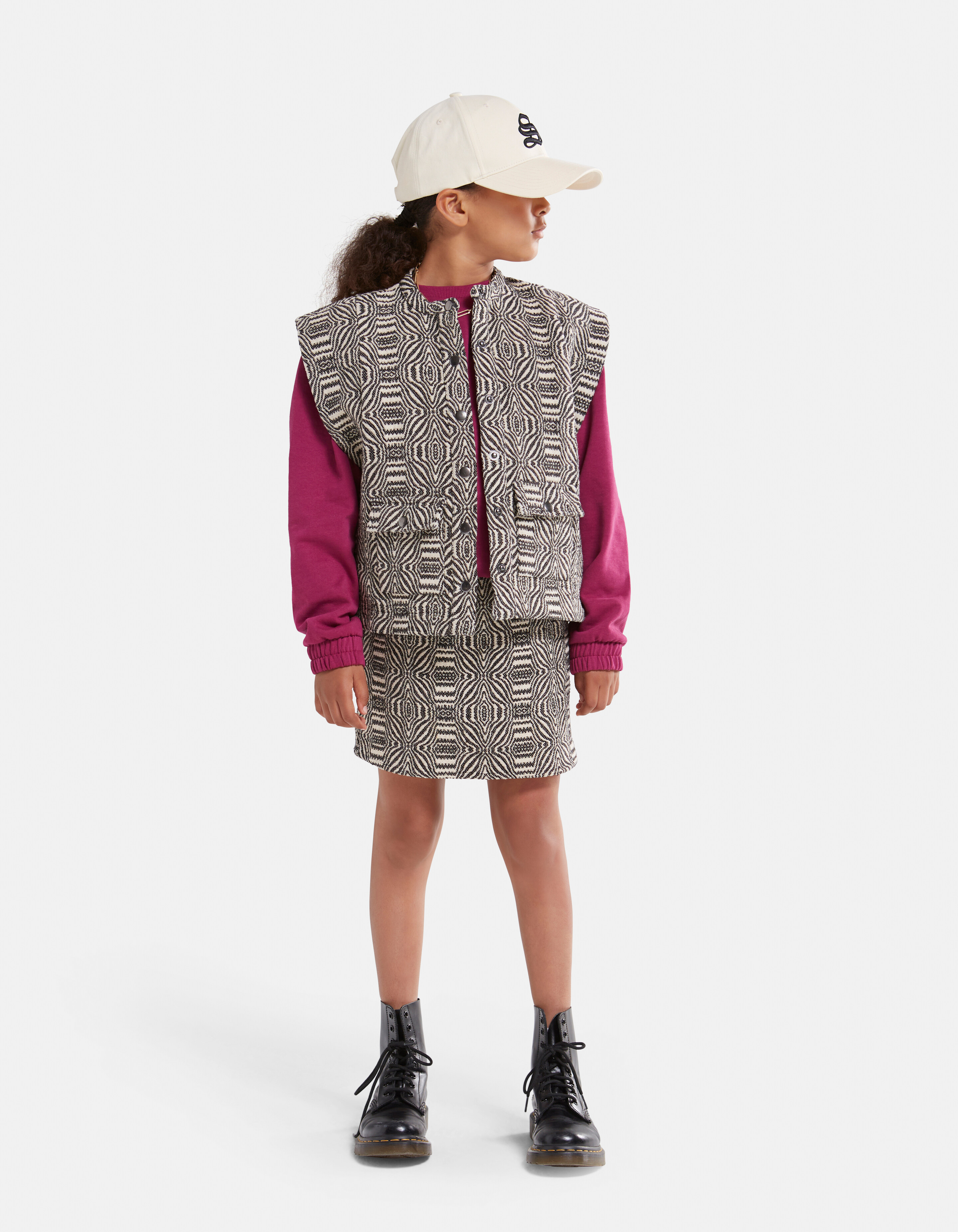 Jacquard Gilet Zwart SHOEBY GIRLS