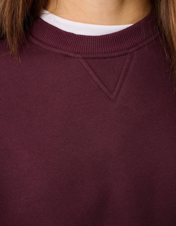 Big Sleeve Sweater Donkerrood SHOEBY WOMEN