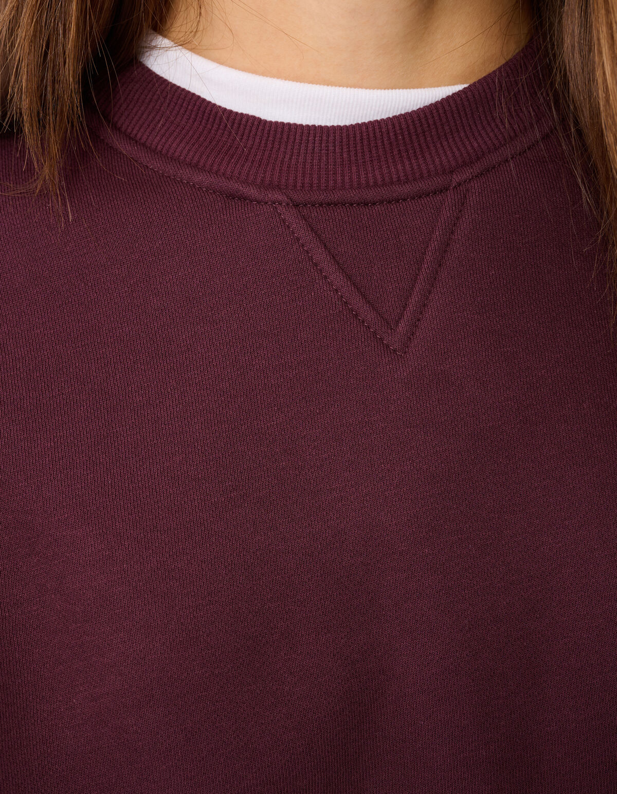 Big Sleeve Sweater Donkerrood SHOEBY WOMEN